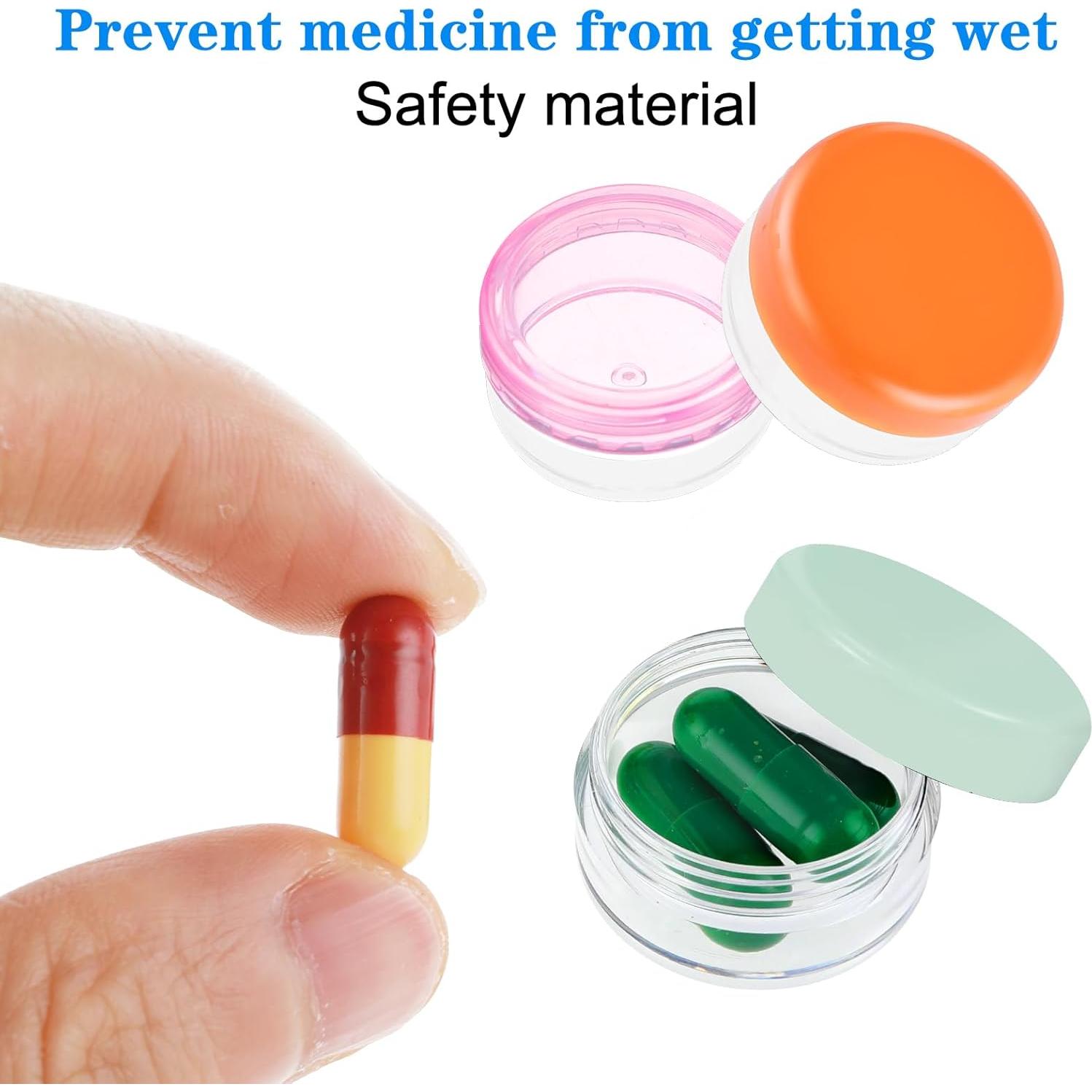 Caja Organizadora de Pastillas Dimeho 5 Pcs Portátil BPA Free