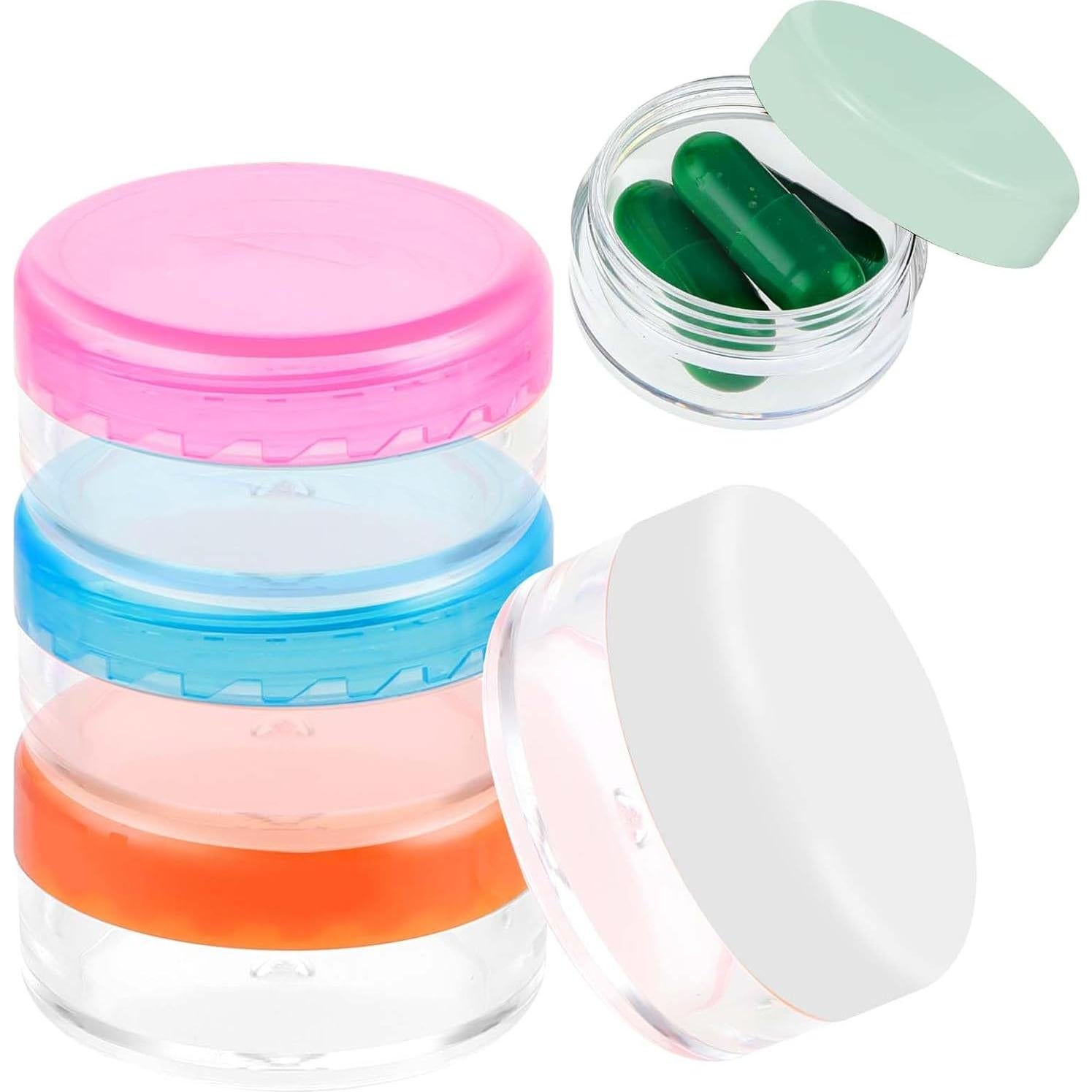 Caja Organizadora de Pastillas Dimeho 5 Pcs Portátil BPA Free