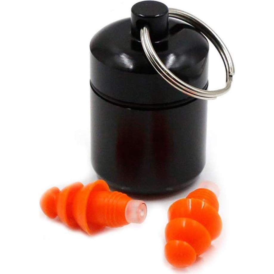 Keychain Bottle Earplug Storage Container Case Portable Holder Dispenser For Travel