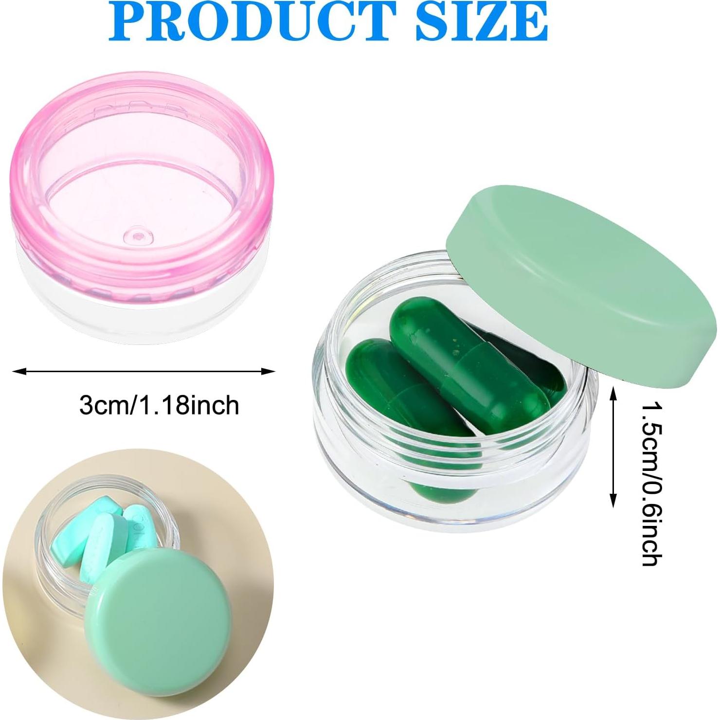 Organizador de Pastillas ElevateTech 5 Piezas Libre de BPA