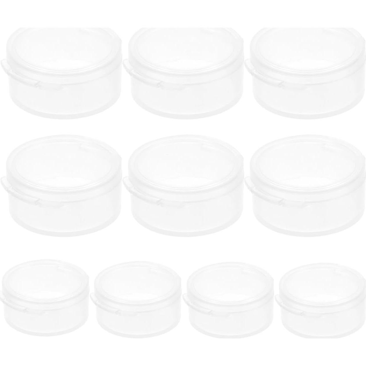 Estuche para Pastillas HEALLILY 10 Piezas Redondo Blanco