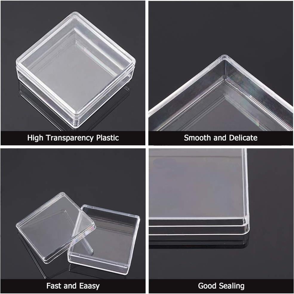 Contenedores de Almacenamiento Plástico BENECREAT 15 Paquete 5x5x2 cm