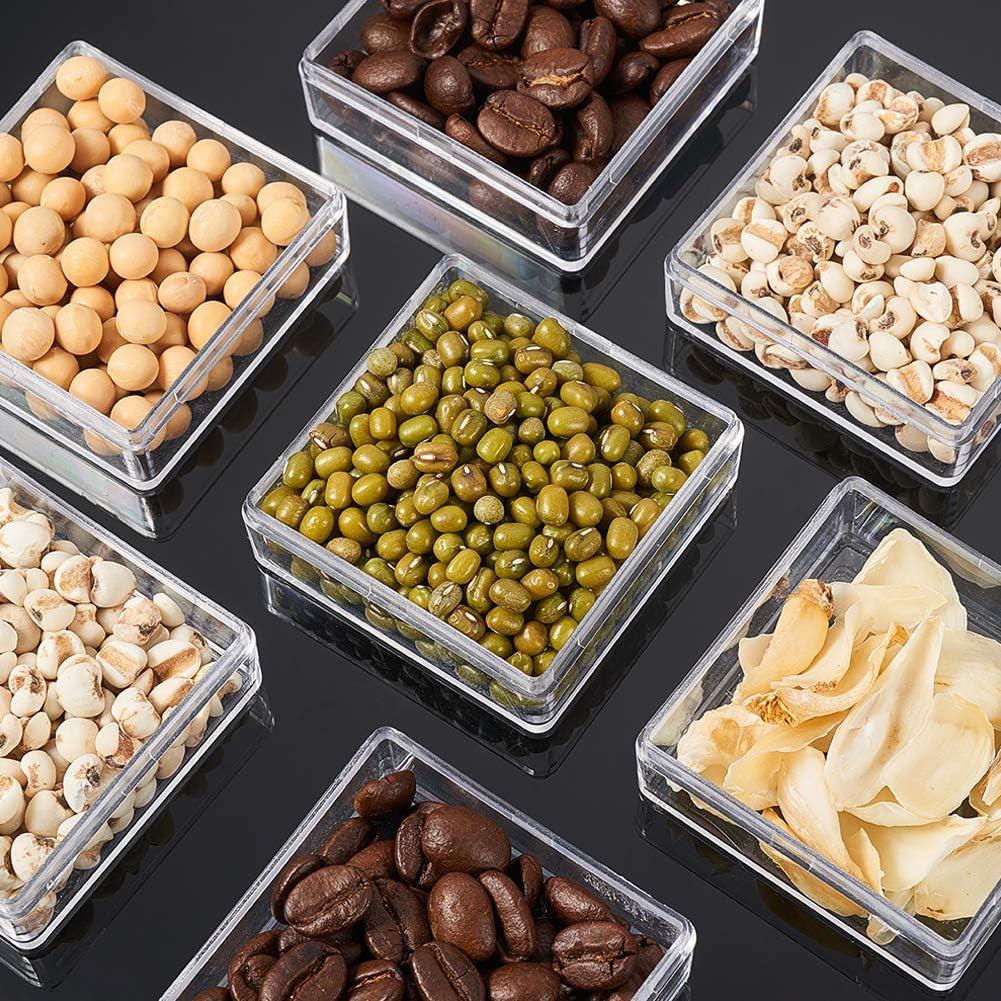 Contenedores de Almacenamiento Plástico BENECREAT 15 Paquete 5x5x2 cm