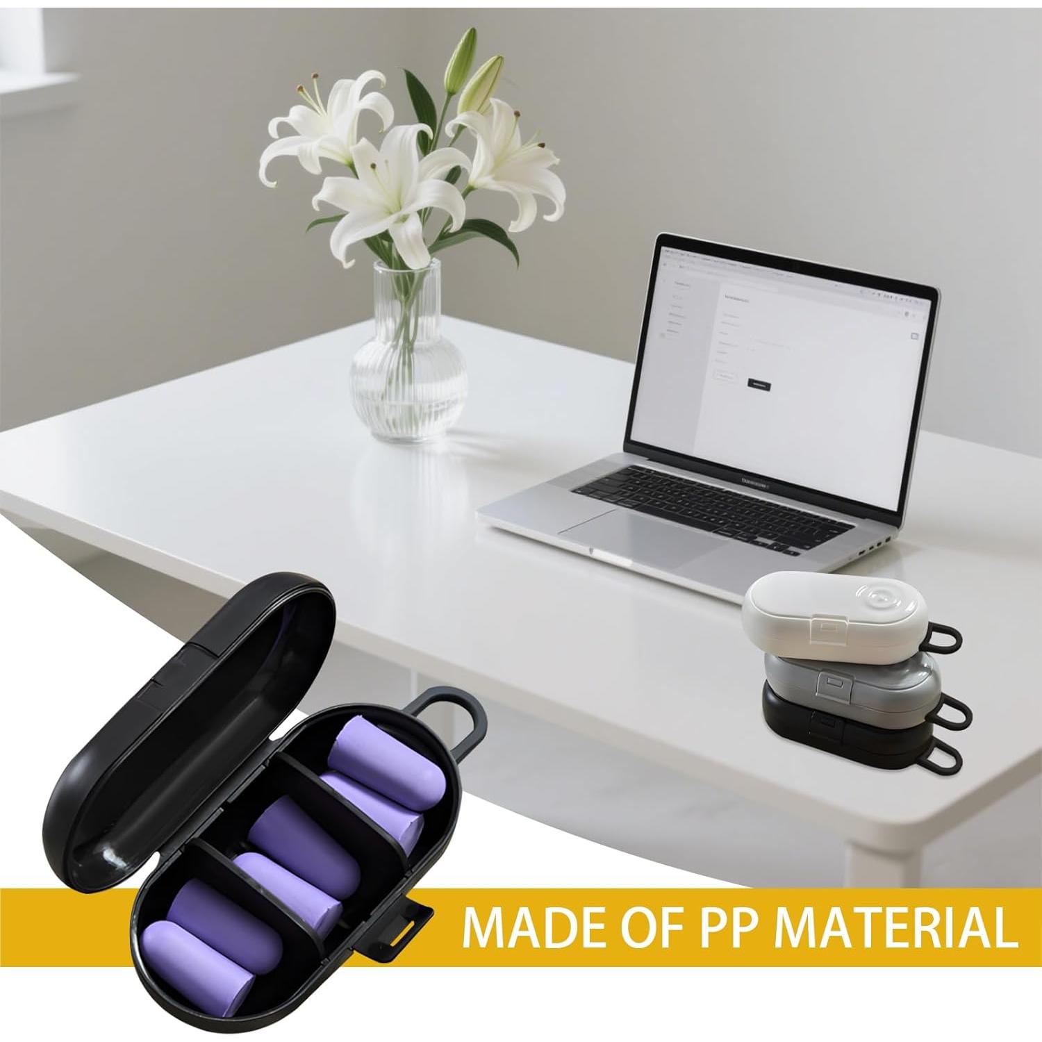 Estuches para Tapones de Oído VEINARDYL 3 Pcs Portátil