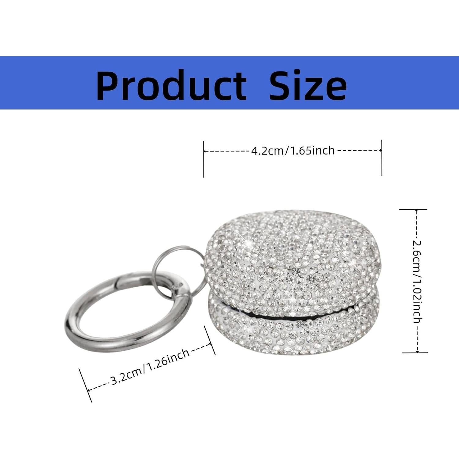 Organizador de Pastillas Portátil EveryBling Rosa 4.3 cm