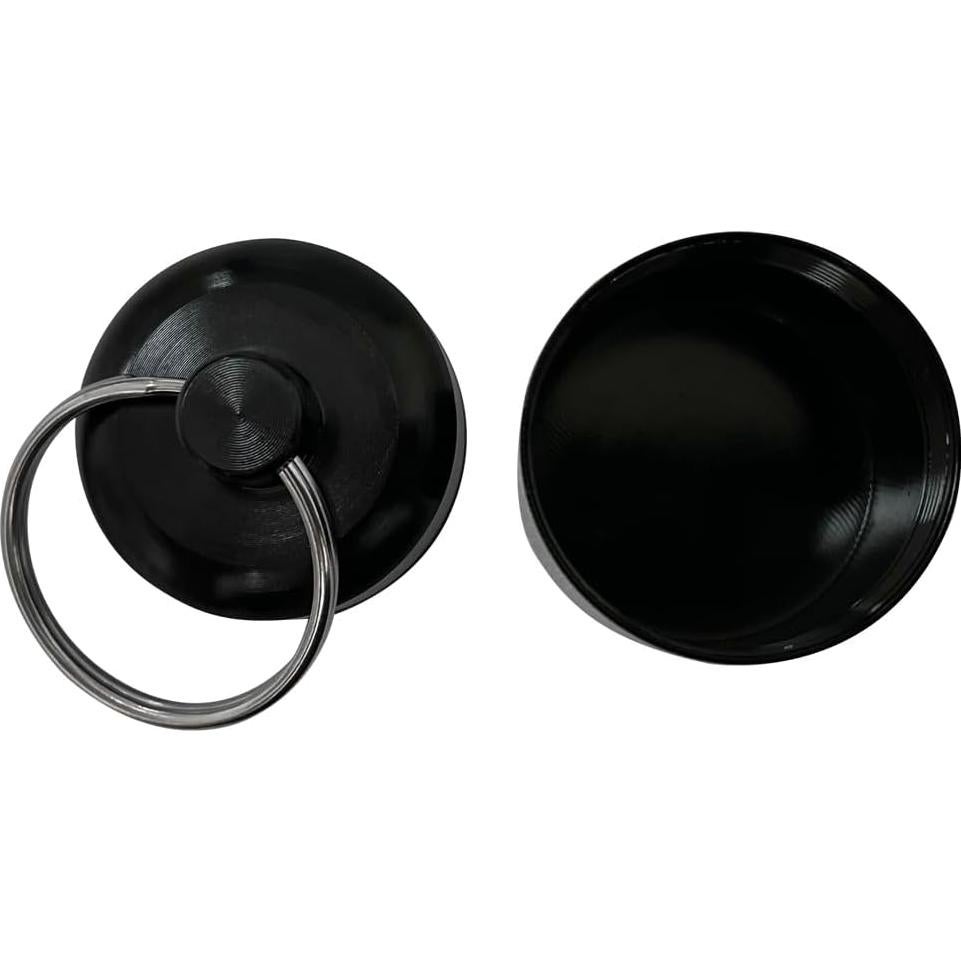 2 Contenedores de Pastillas Portátiles Aluminio 15ml Llavero