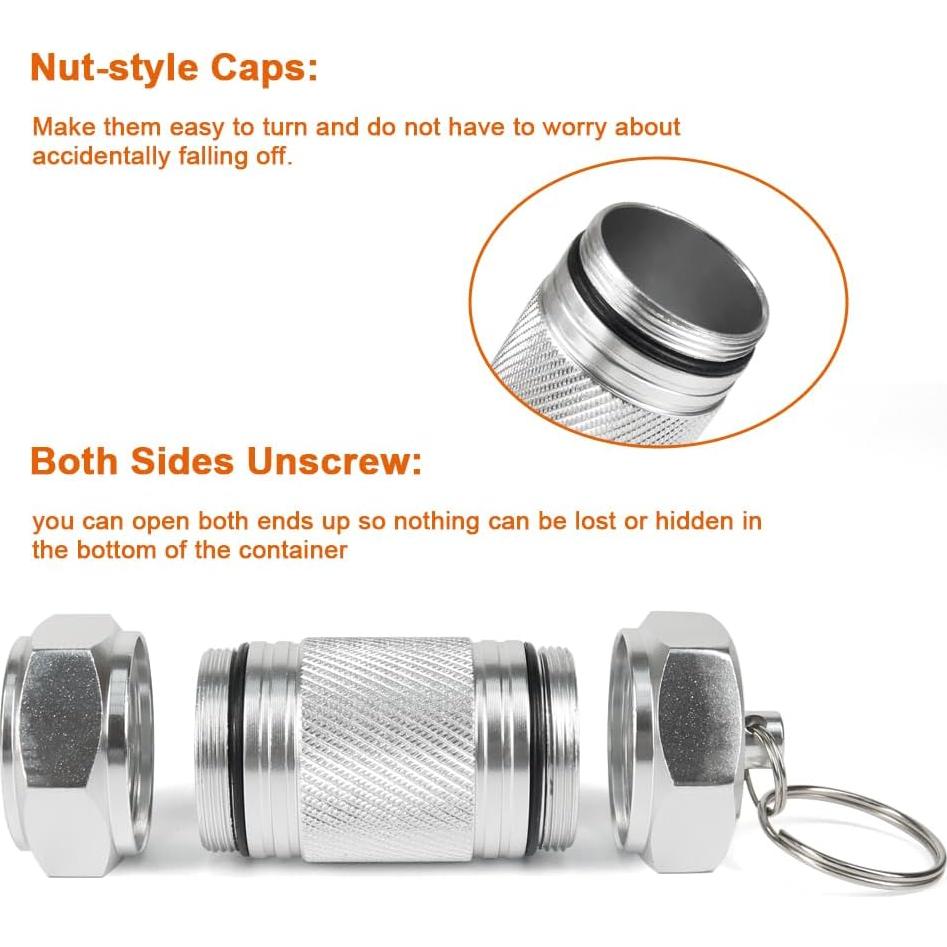 Contenedor de Pastillas Shintop Aluminio 70mm a Prueba de Agua