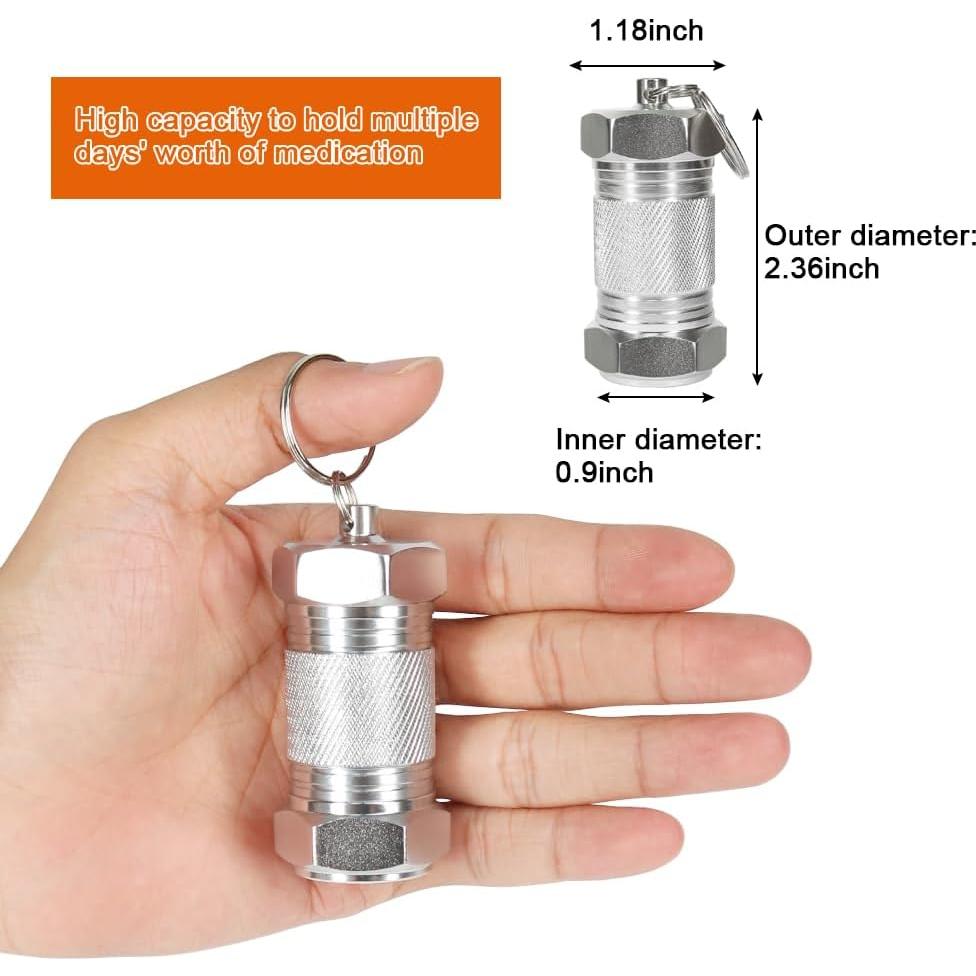 Contenedor de Pastillas Shintop Aluminio 70mm a Prueba de Agua