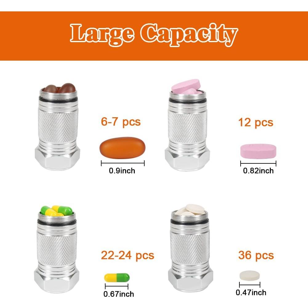 Contenedor de Pastillas Shintop Aluminio 70mm a Prueba de Agua