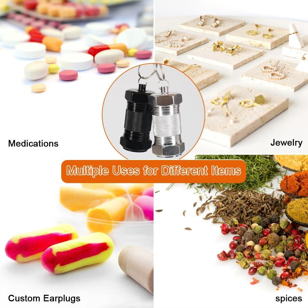 Contenedor de Pastillas Shintop Aluminio 70mm a Prueba de Agua