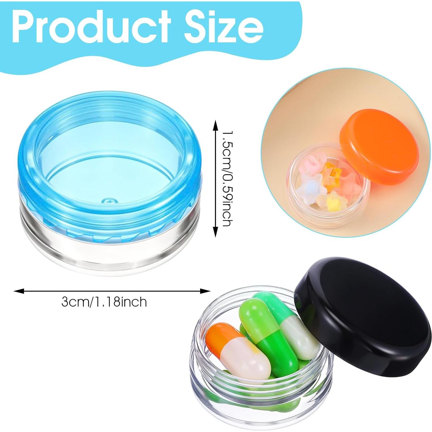 10 Cajas Organizadoras de Pastillas Dimeho Portátiles 3.8 cm