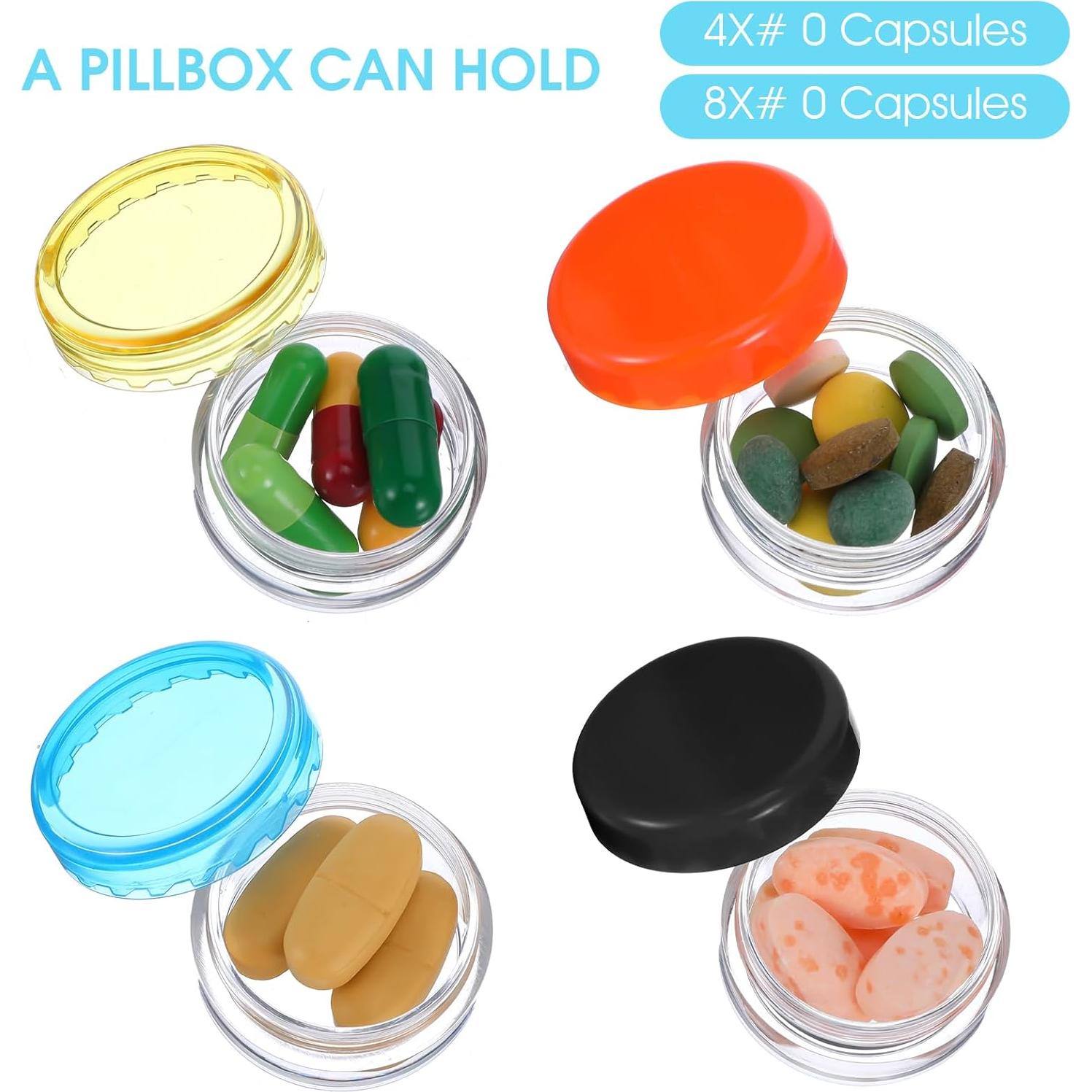 10 Cajas Organizadoras de Pastillas Dimeho Portátiles 3.8 cm