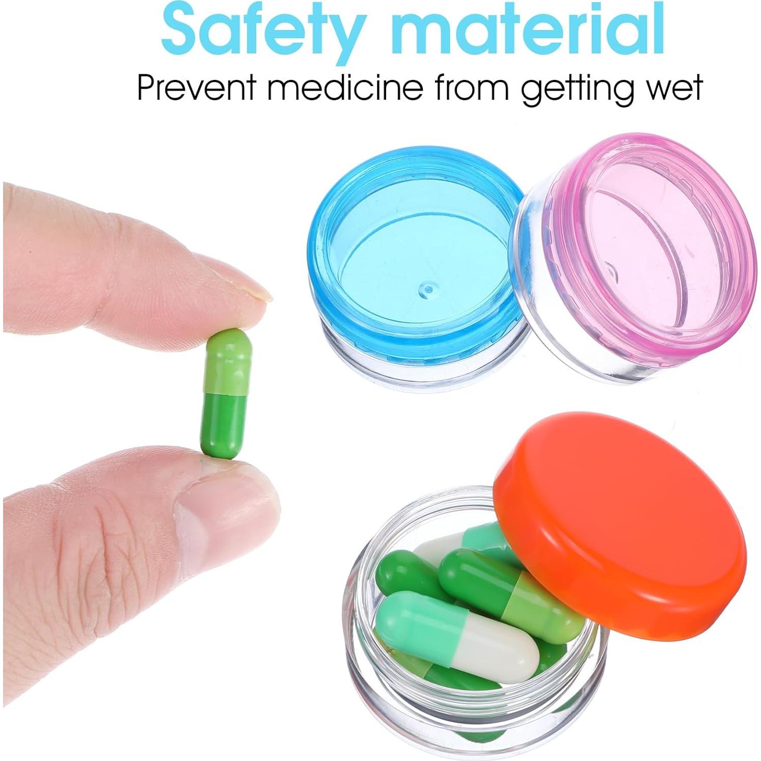 10 Cajas Organizadoras de Pastillas Dimeho Portátiles 3.8 cm