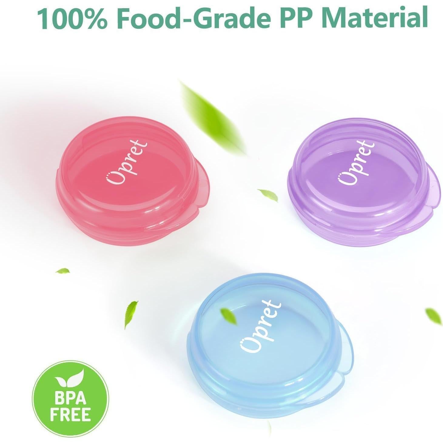 Caja de Pastillas Portátil Opret 3 Pcs Rosa Azul Morado