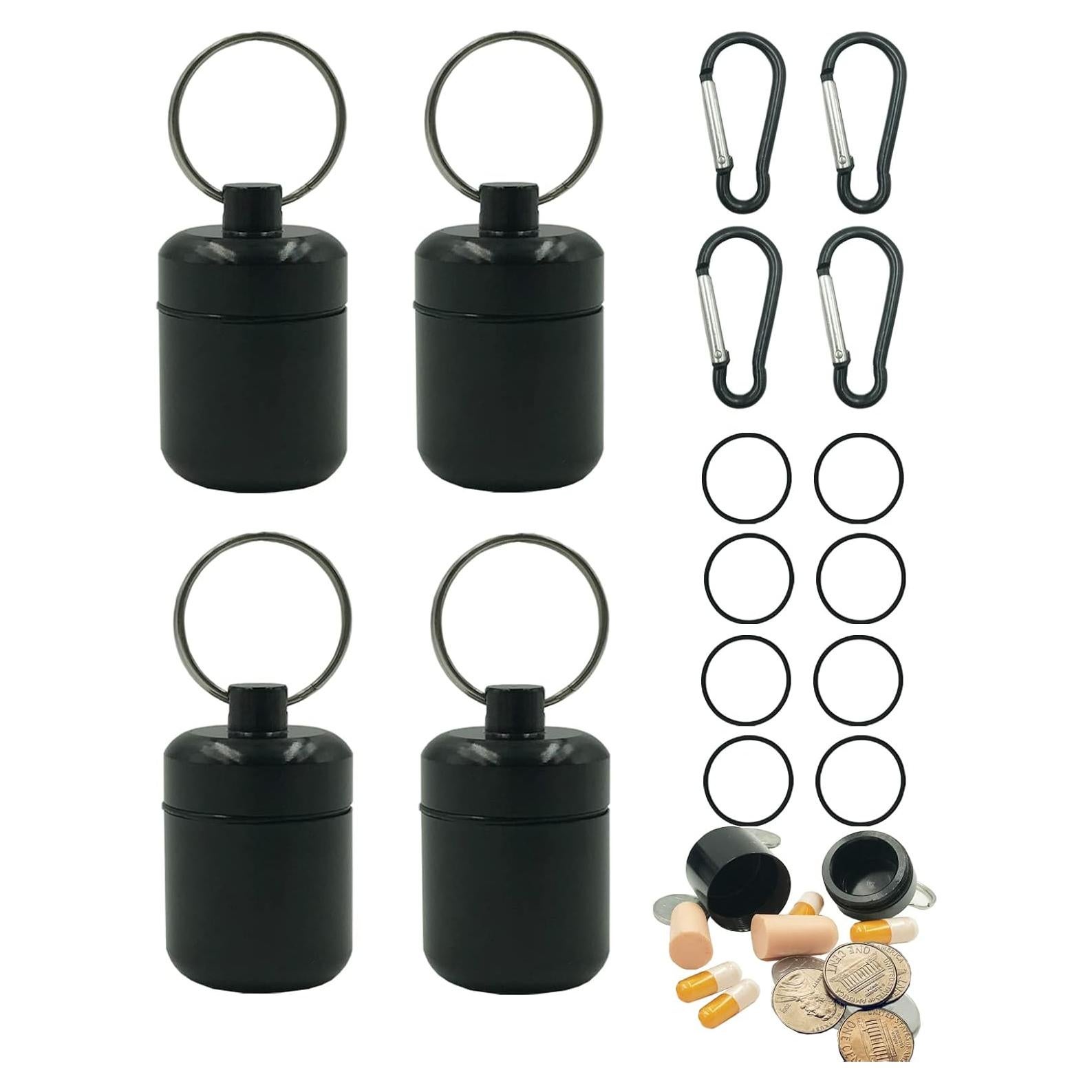 Soporte de Pastillas de Llavero KYHSOM 4 Piezas Impermeable