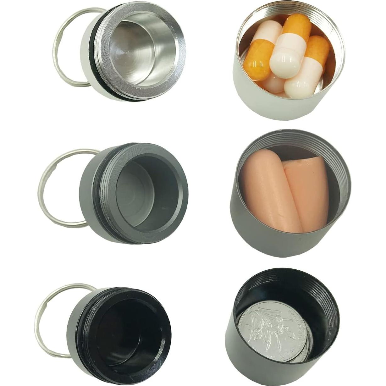 Soporte de Pastillas de Llavero KYHSOM 4 Piezas Impermeable