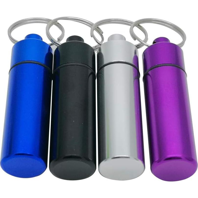 4 Cajas de Pastillas de Aluminio Portátiles a Prueba de Agua