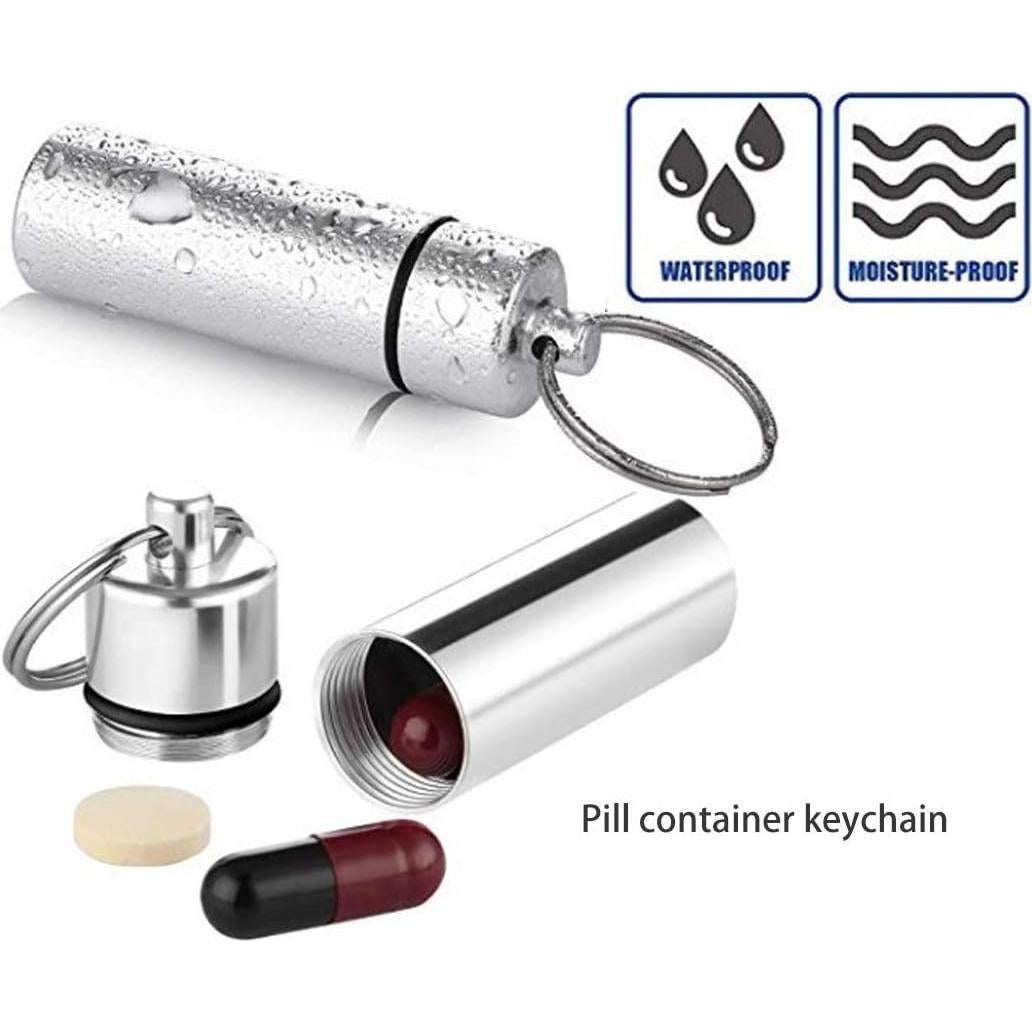 4 Cajas de Pastillas de Aluminio Portátiles a Prueba de Agua