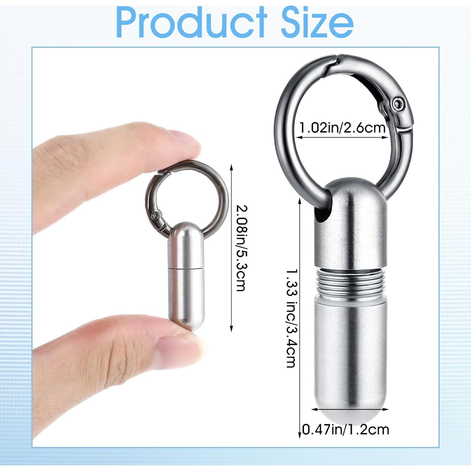 Estuche para Pastillas Ptwola Plateado Mini Impermeable