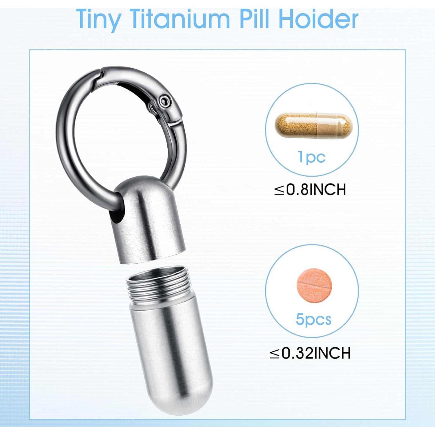 Estuche para Pastillas Ptwola Plateado Mini Impermeable