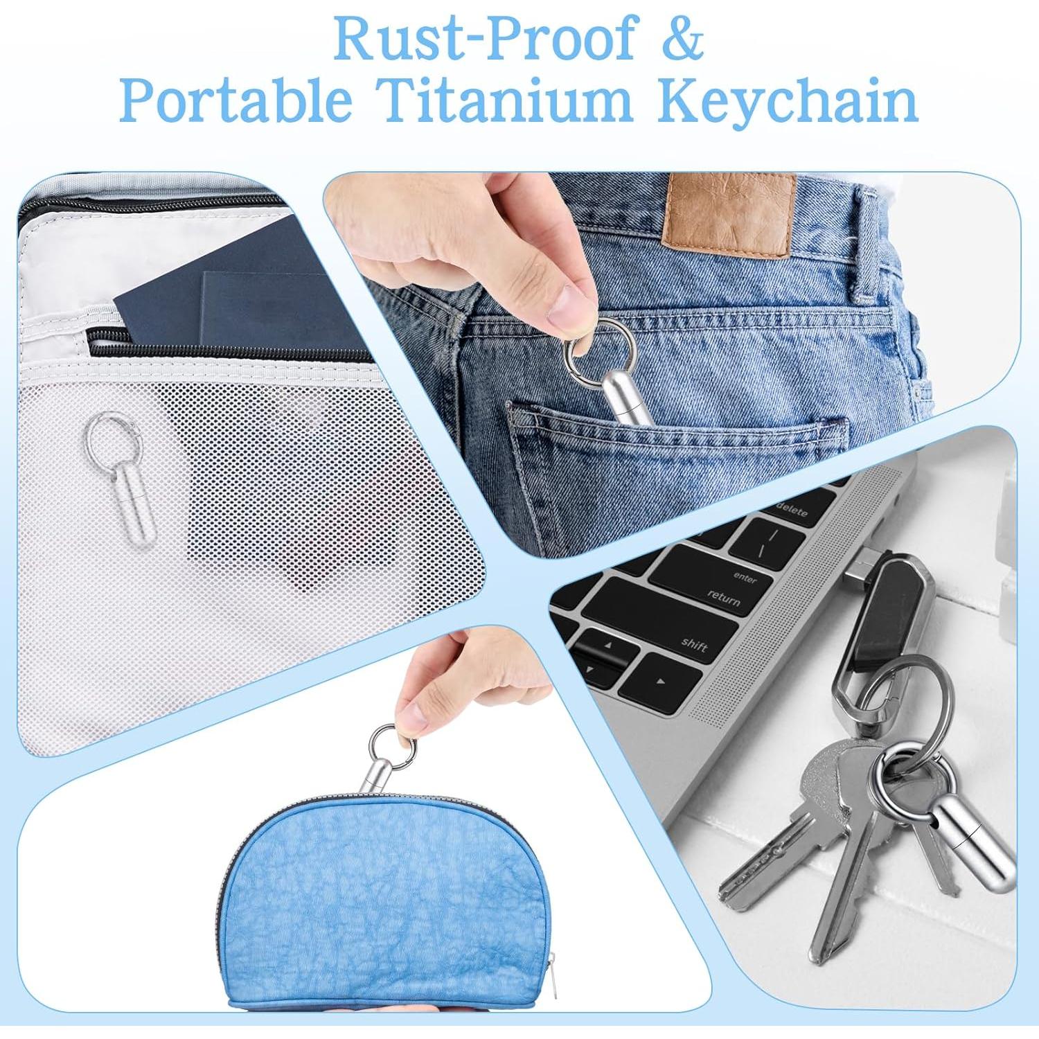 Estuche para Pastillas Ptwola Plateado Mini Impermeable