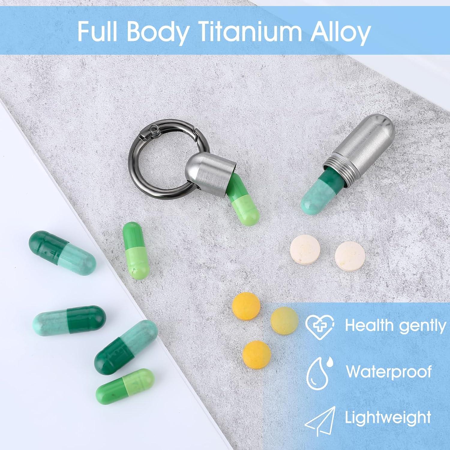 Estuche para Pastillas Ptwola Plateado Mini Impermeable