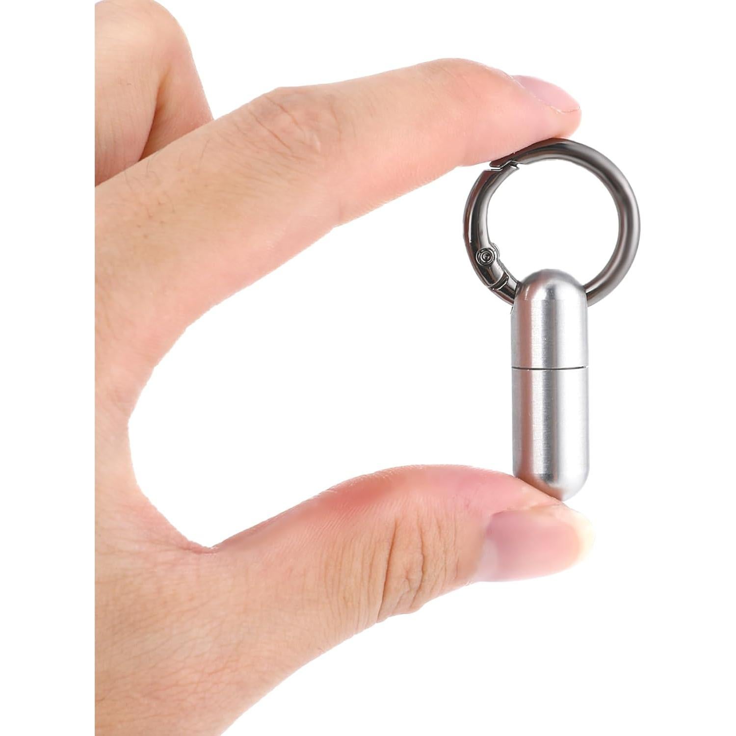 Estuche para Pastillas Ptwola Plateado Mini Impermeable