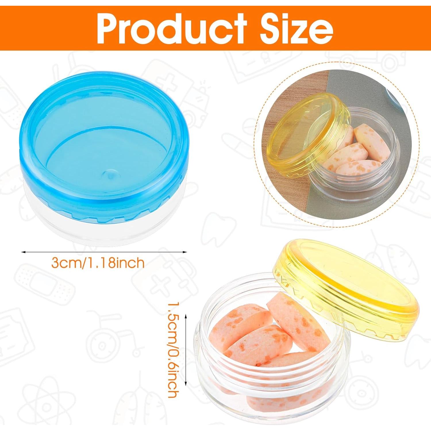 Caja Organizadora de Pastillas Dimeho 5 Pcs Portátil BPA Free