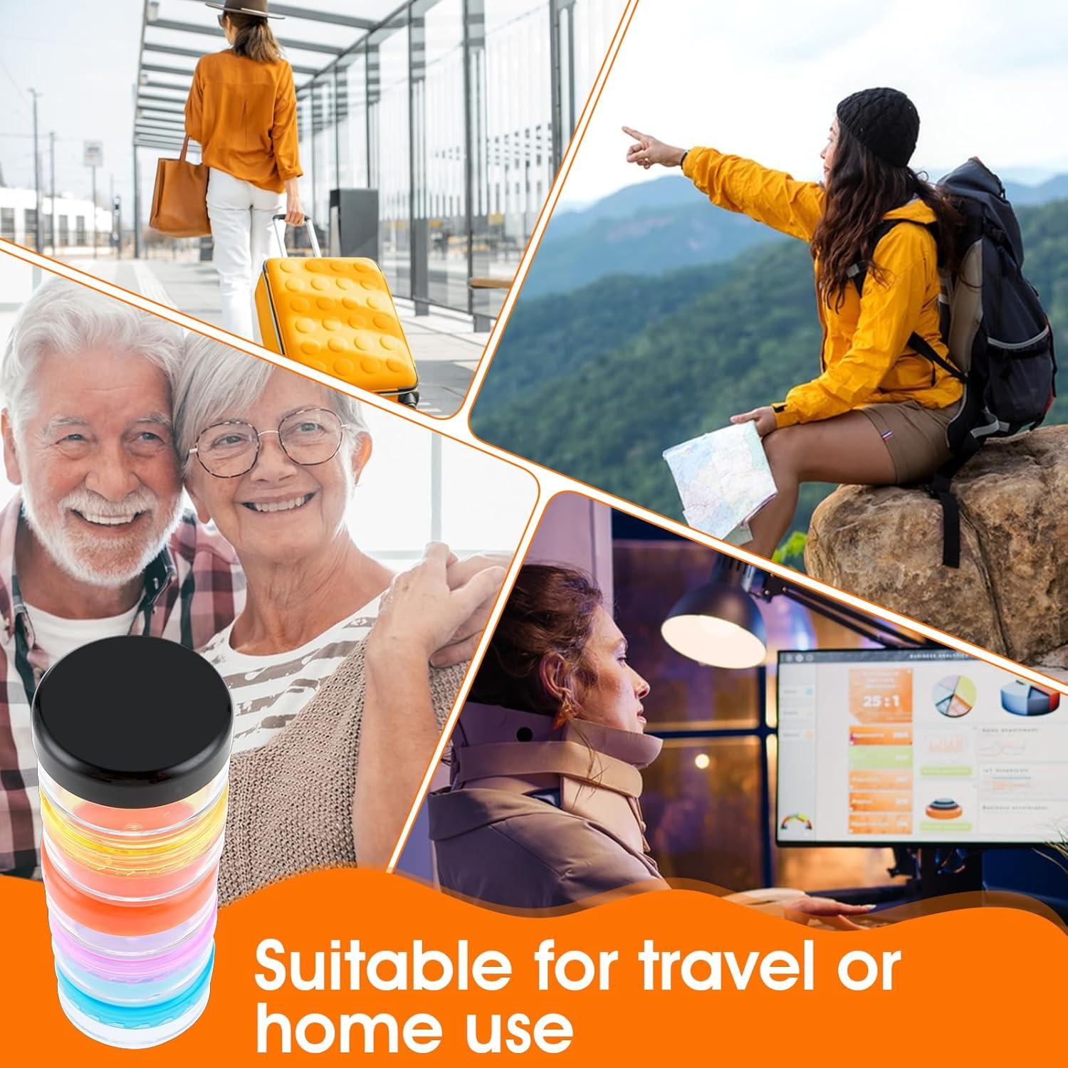 Caja Organizadora de Pastillas Dimeho 5 Pcs Portátil BPA Free