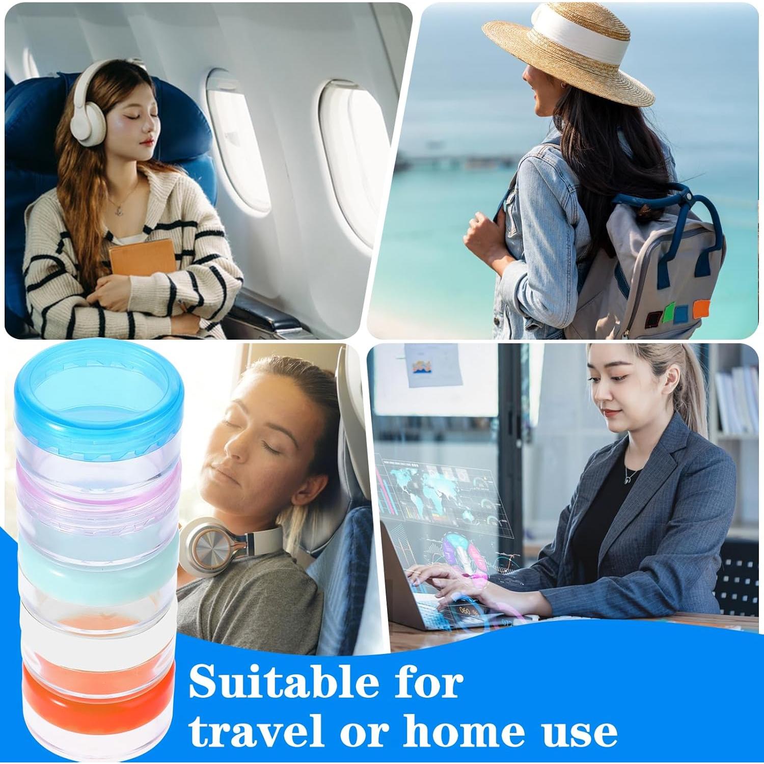 Organizador de Pastillas de Viaje ElevateTech - 5 Pcs Mini Caja