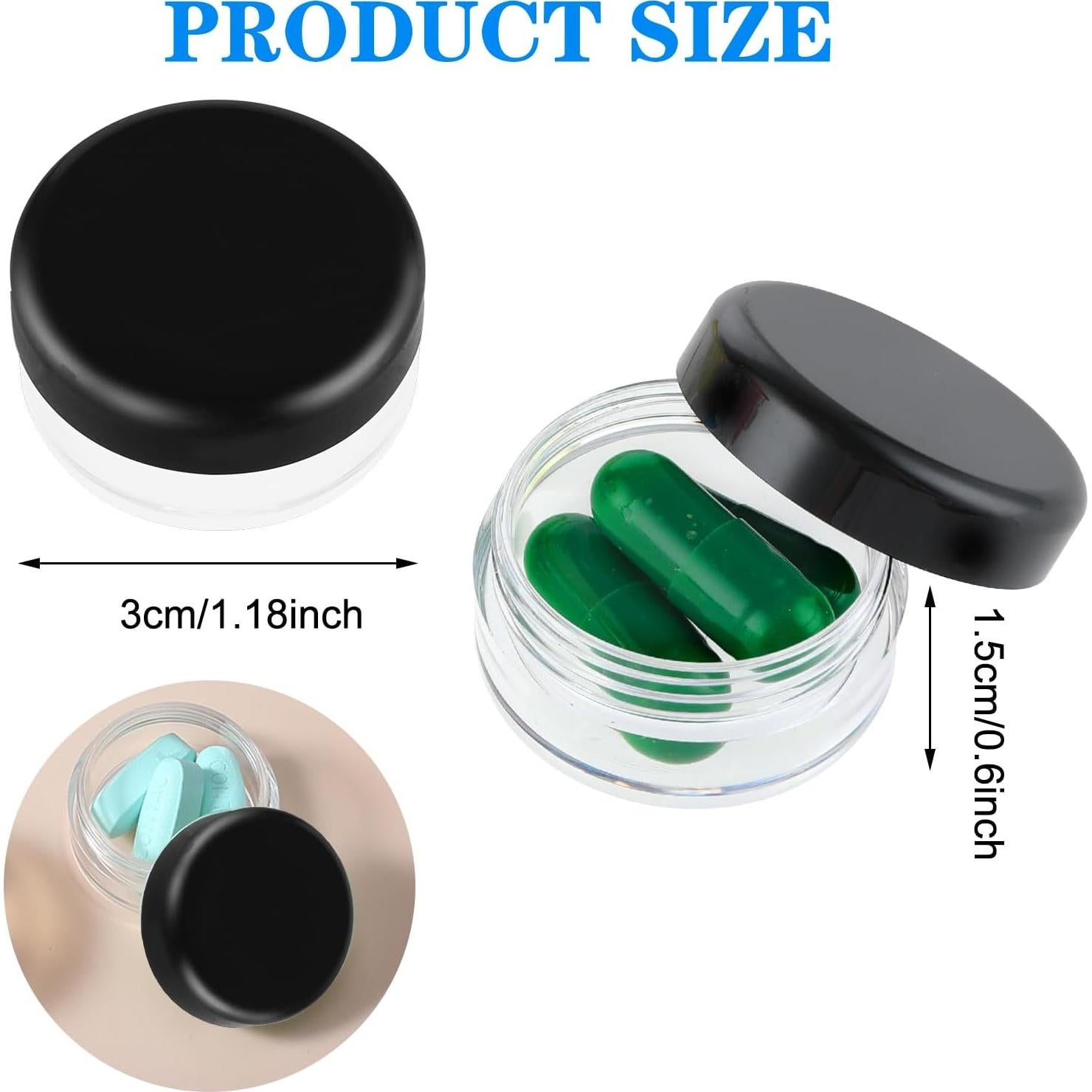 Caja Organizadora de Pastillas Dimeho 5 Pcs Portátil Libre BPA