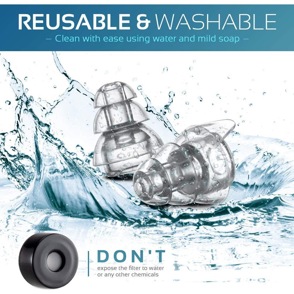 Tapones para oídos Mumba de alta fidelidad 24dB reutilizables