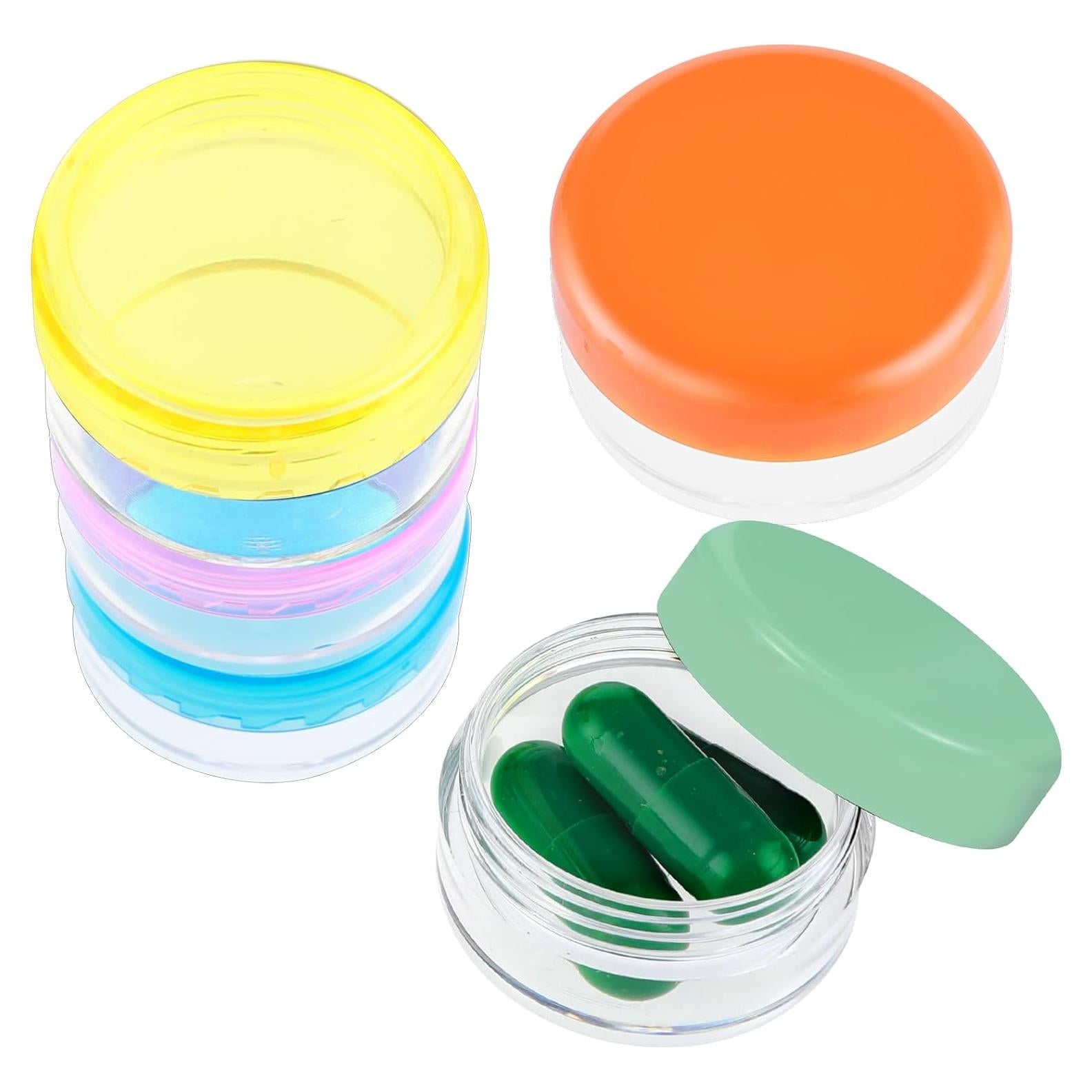 Caja Organizadora de Pastillas Dimeho 5 Pcs Sin BPA 20x12 cm