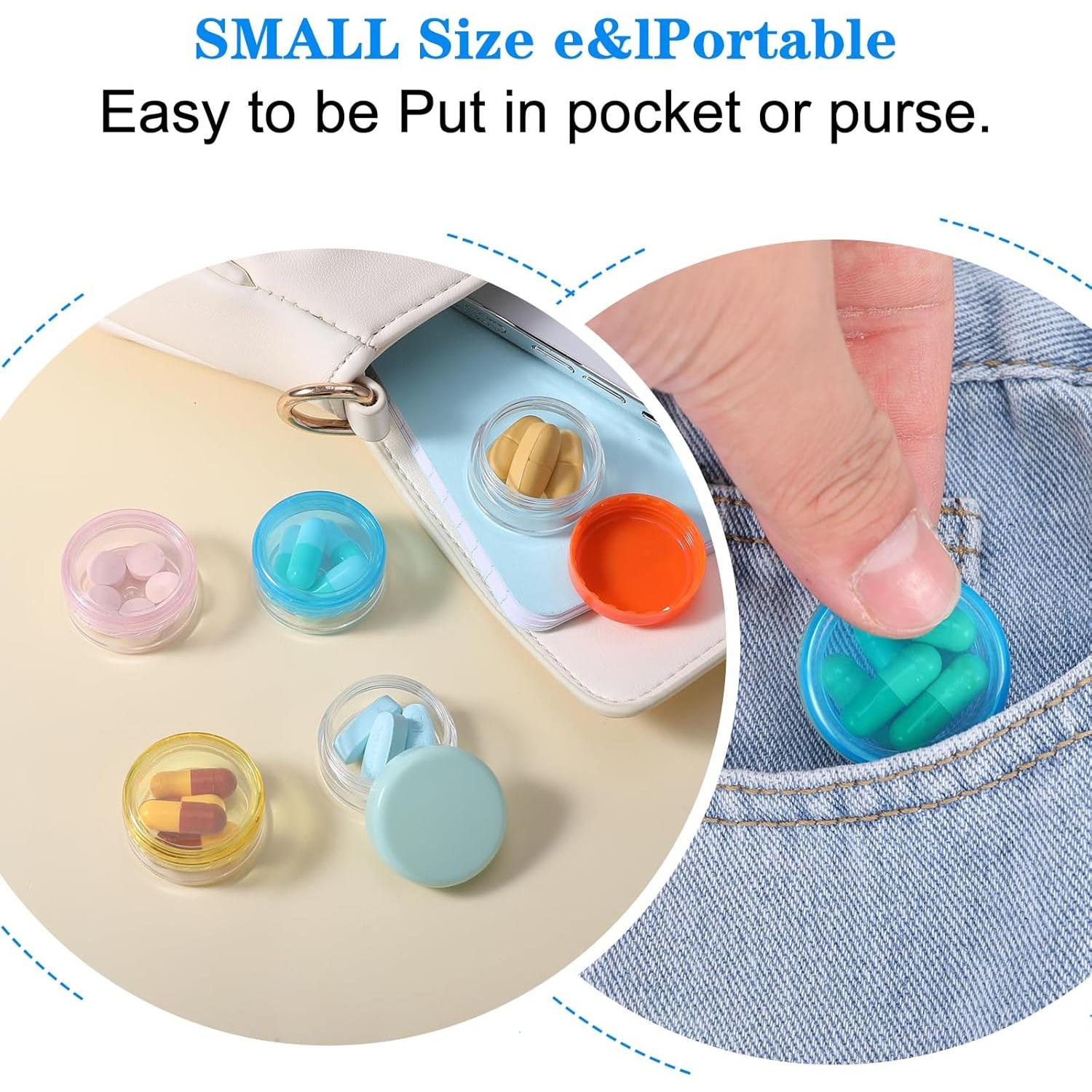 Caja Organizadora de Pastillas Dimeho 5 Pcs Sin BPA 20x12 cm