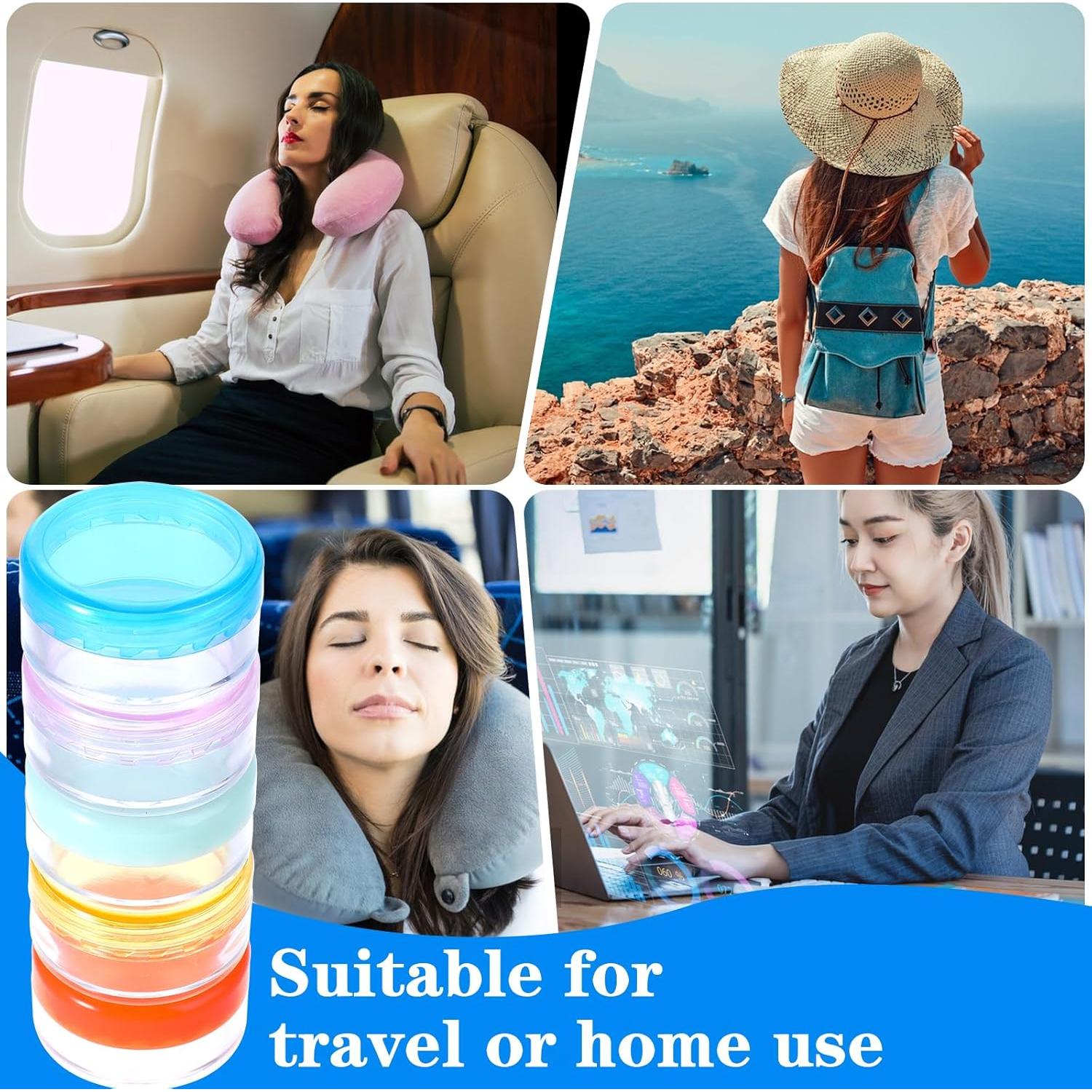 Caja Organizadora de Pastillas Dimeho 5 Pcs Sin BPA 20x12 cm