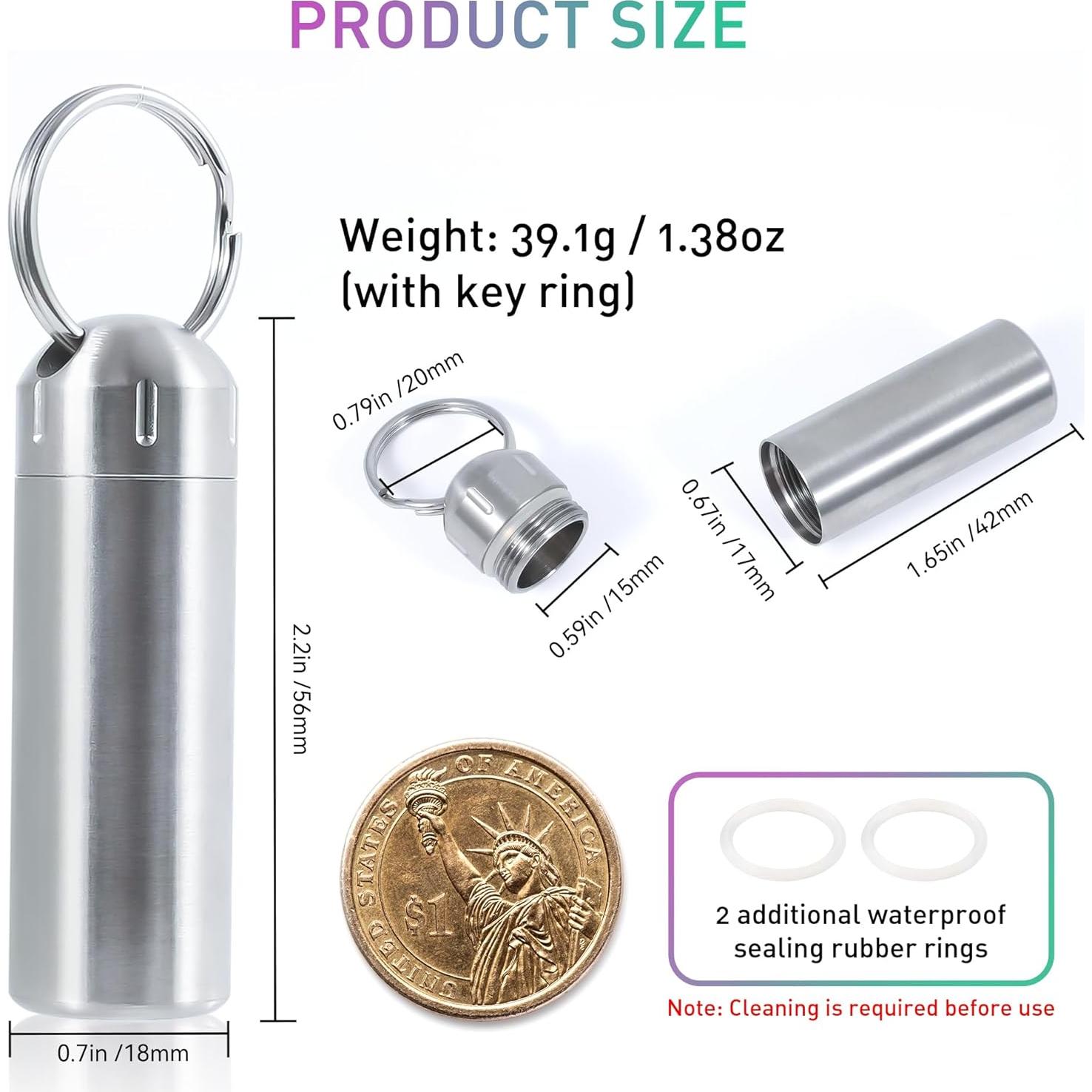 Organizador de Pastillas VTAR Acero Inoxidable Plata 12.27cm