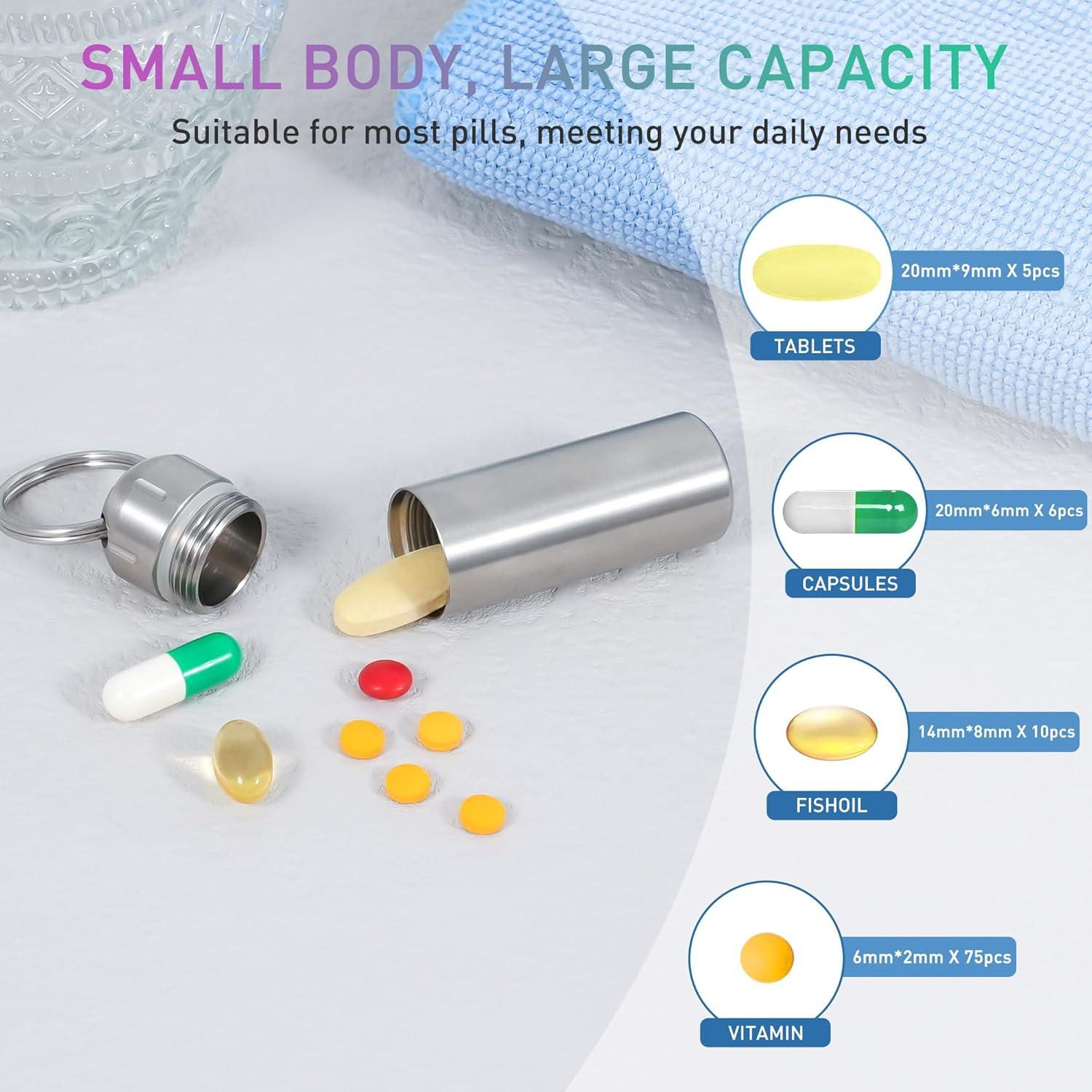 Organizador de Pastillas VTAR Acero Inoxidable Plata 12.27cm