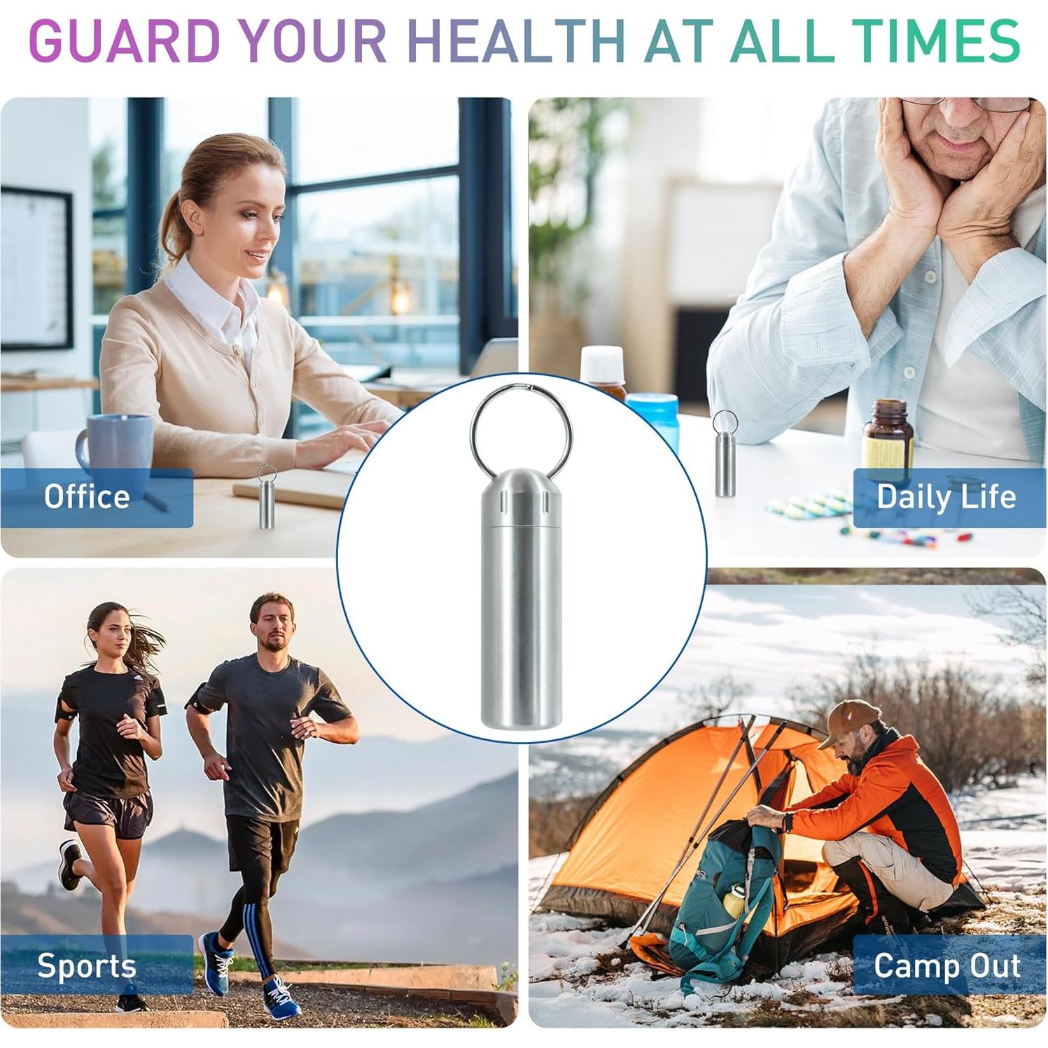 Organizador de Pastillas VTAR Acero Inoxidable Plata 12.27cm