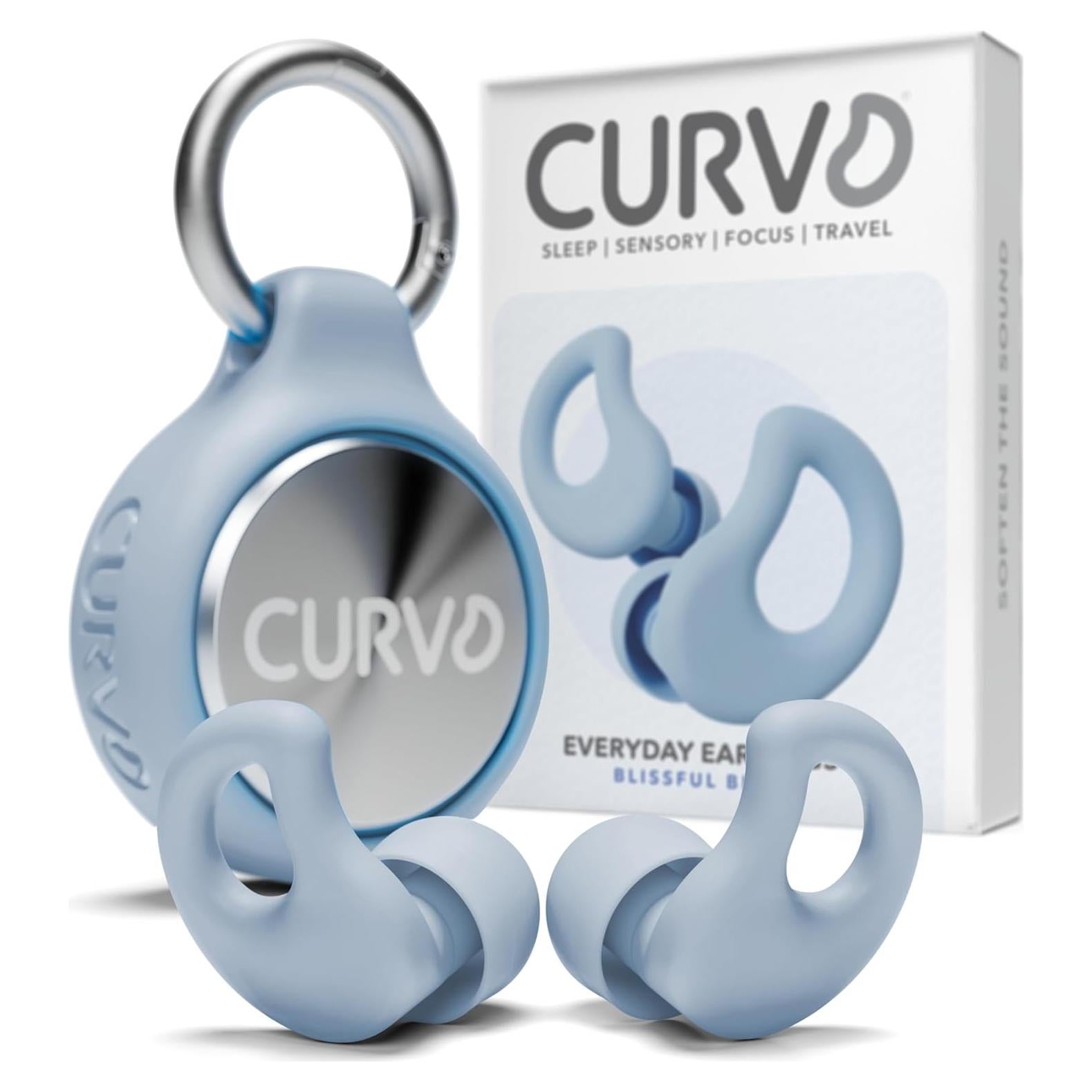 Tapones para Oídos CURVD Azul - Reutilizables y Ergonómicos