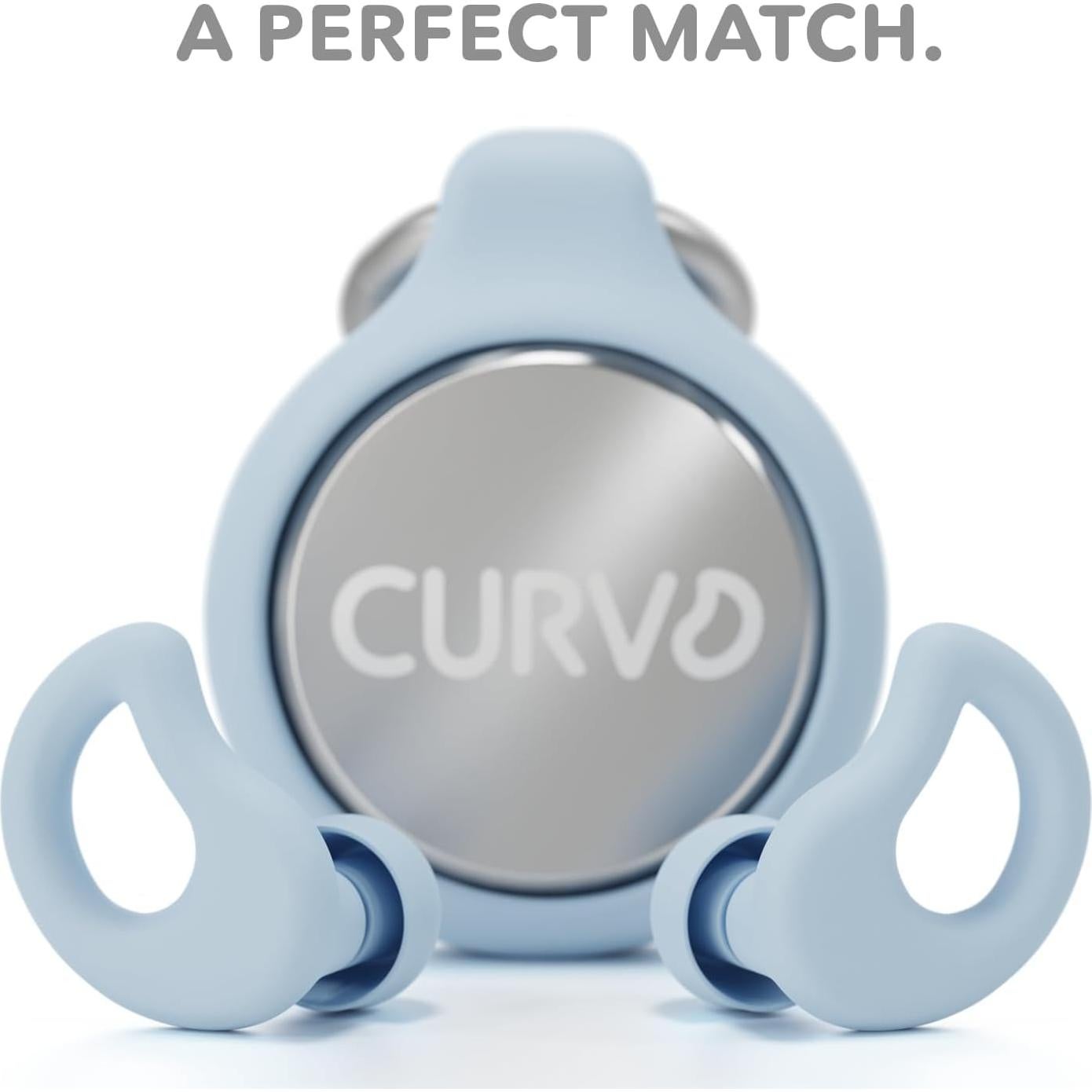 Tapones para Oídos CURVD Azul - Reutilizables y Ergonómicos