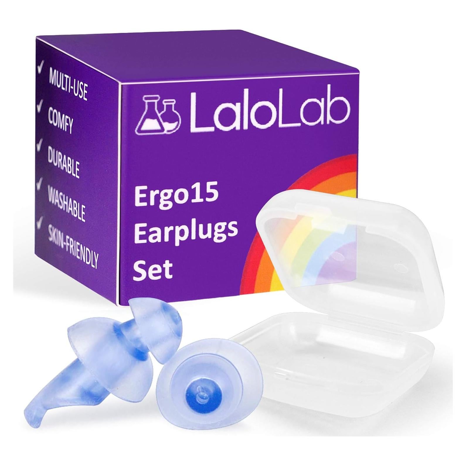 Tapones para oídos LaloLab | 1 par grande | Reducción de ruido 28 dB