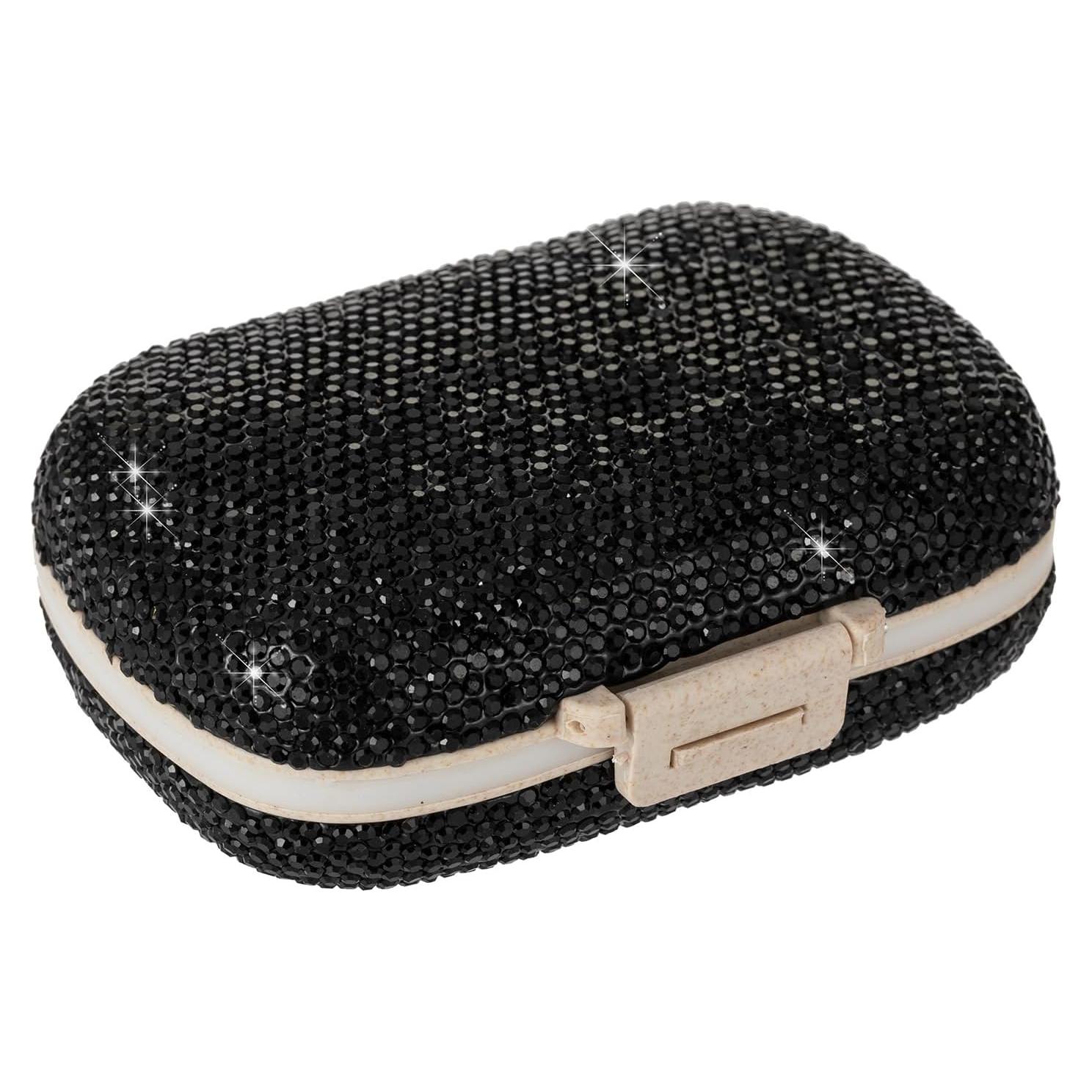 Organizador de Pastillas EveryBling Negro 8 Compartimentos