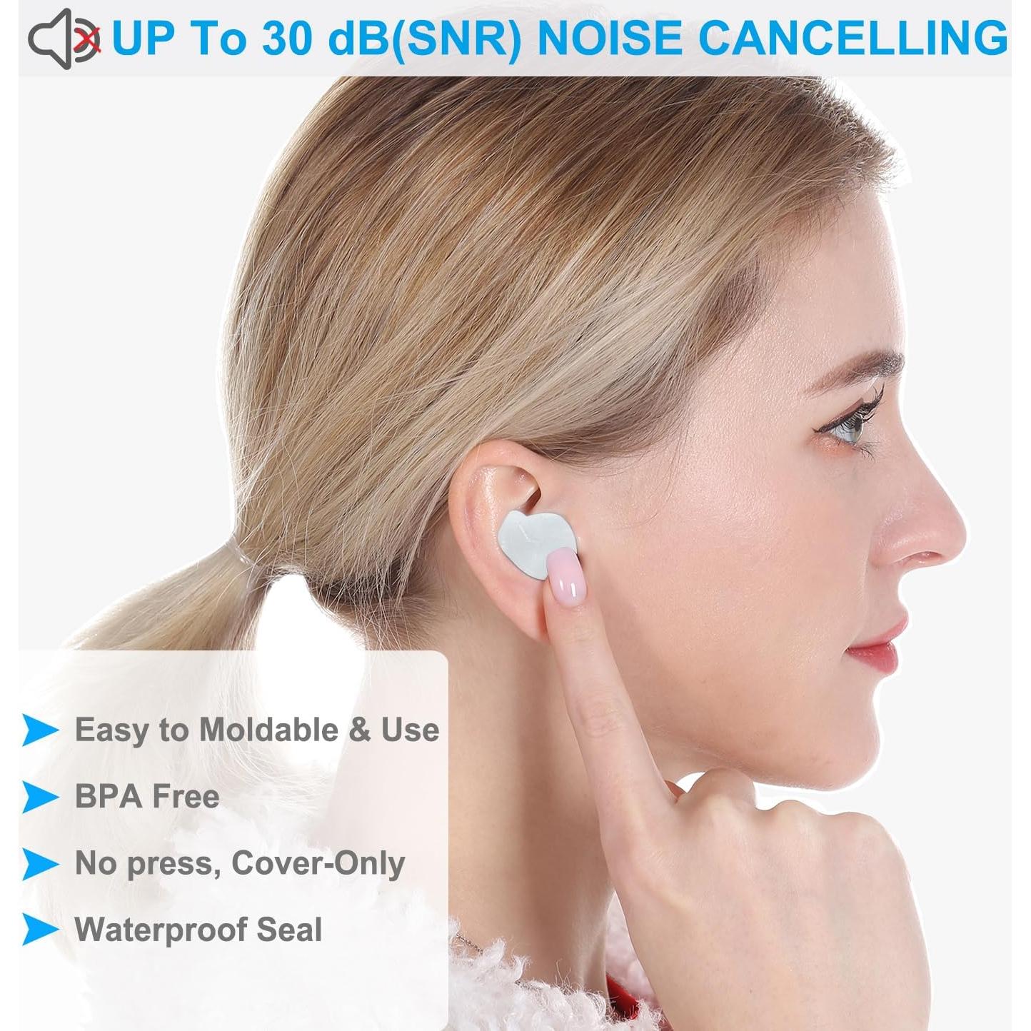 Tapones para oídos Schiara de silicona moldeables 16 piezas