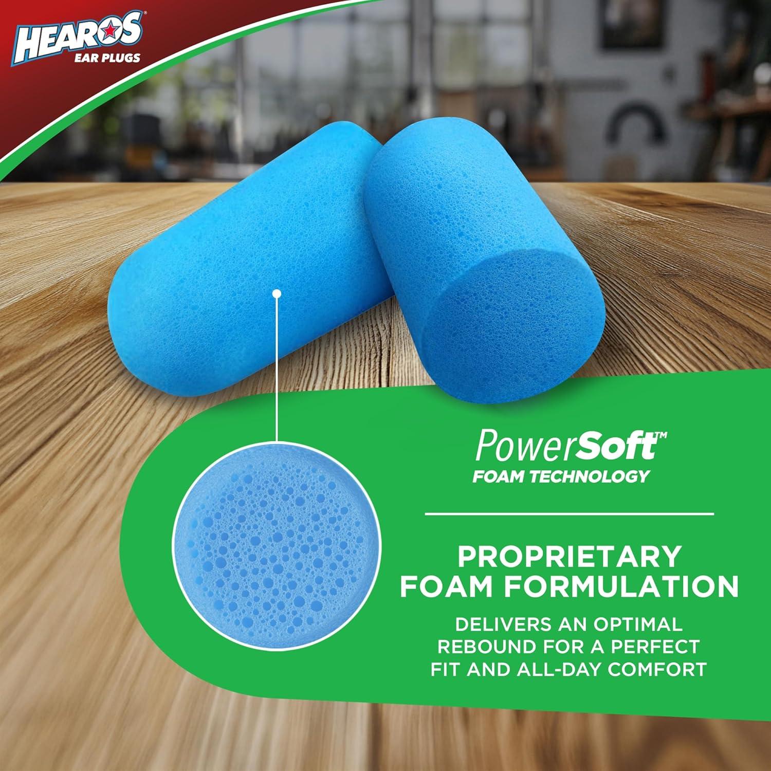 Tapones para Oídos HEAROS Xtreme 33dB NRR 200 Pares Azul