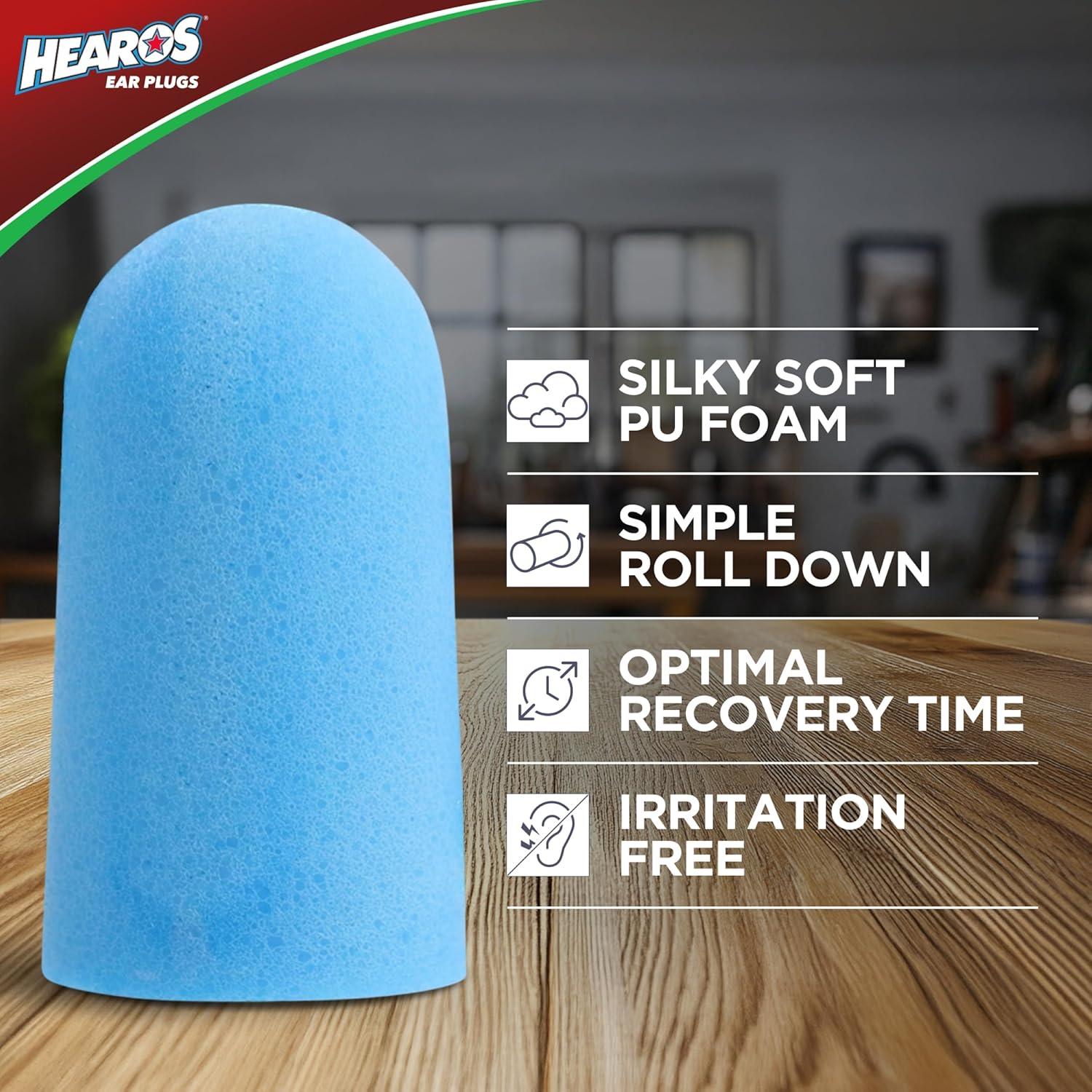 Tapones para Oídos HEAROS Xtreme 33dB NRR 200 Pares Azul