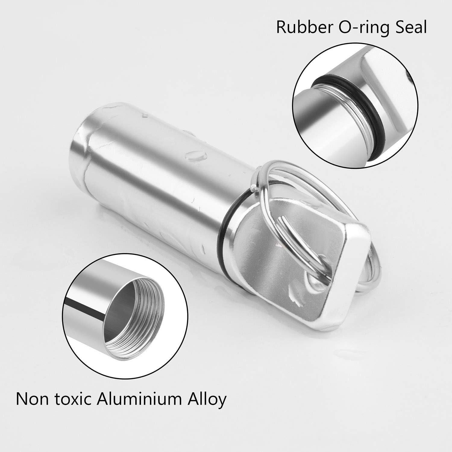 Organizador de Pastillas Portátil Oupex - 2 Cajas Aluminio a Prueba de Agua