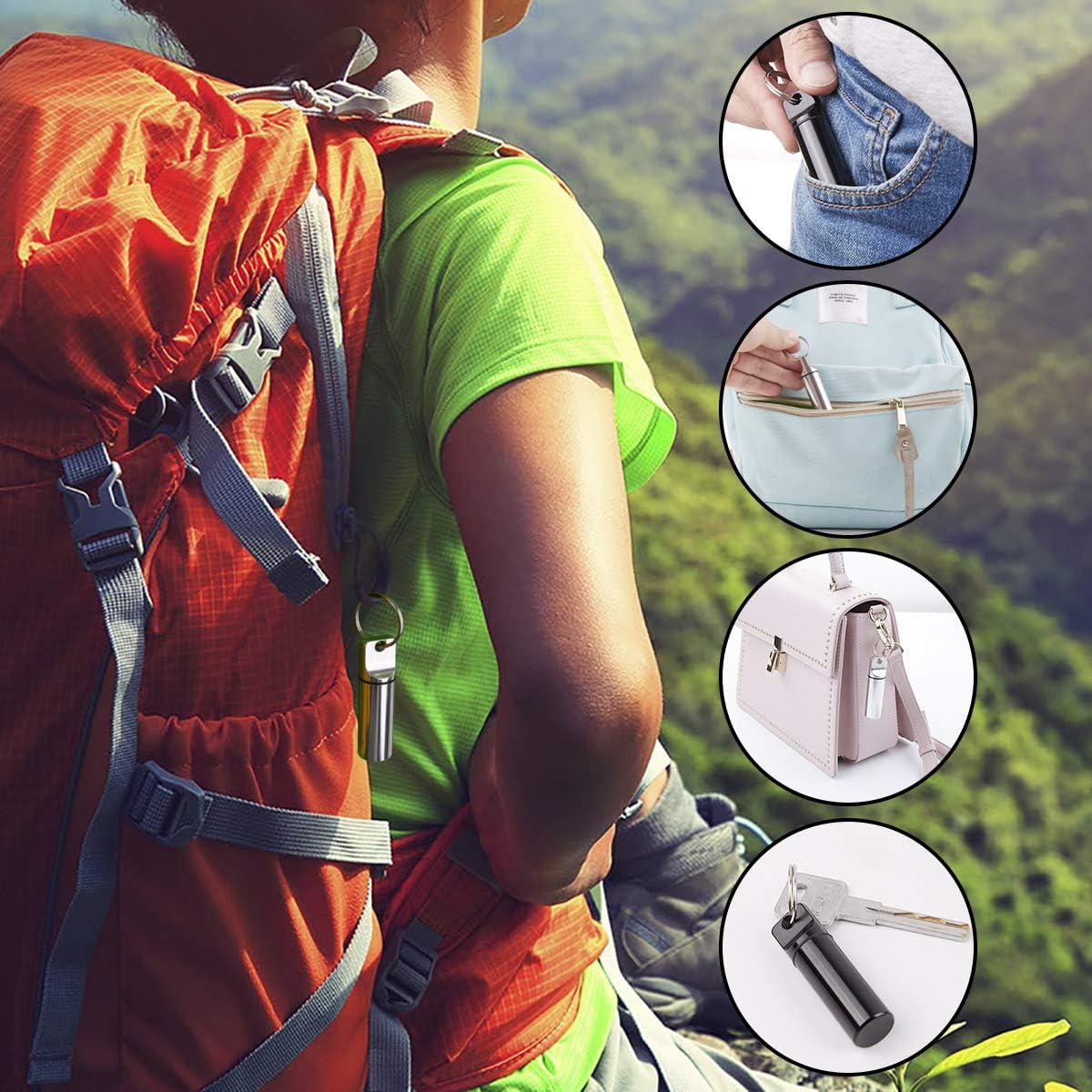 Organizador de Pastillas Portátil Oupex - 2 Cajas Aluminio a Prueba de Agua