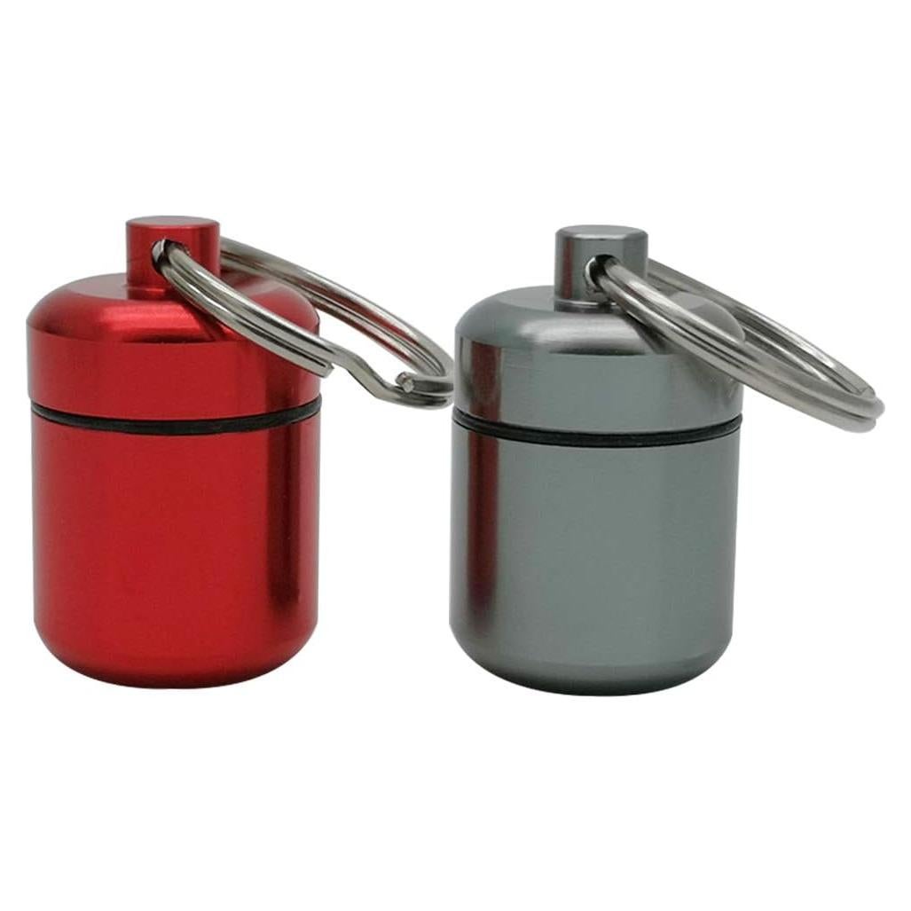 Caja de Pastillas de Aluminio FAYALA 2 Piezas Rojo y Gris