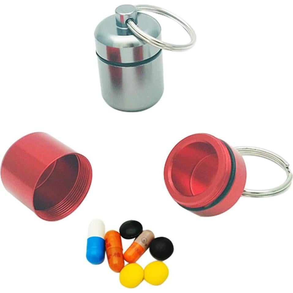 Caja de Pastillas de Aluminio FAYALA 2 Piezas Rojo y Gris