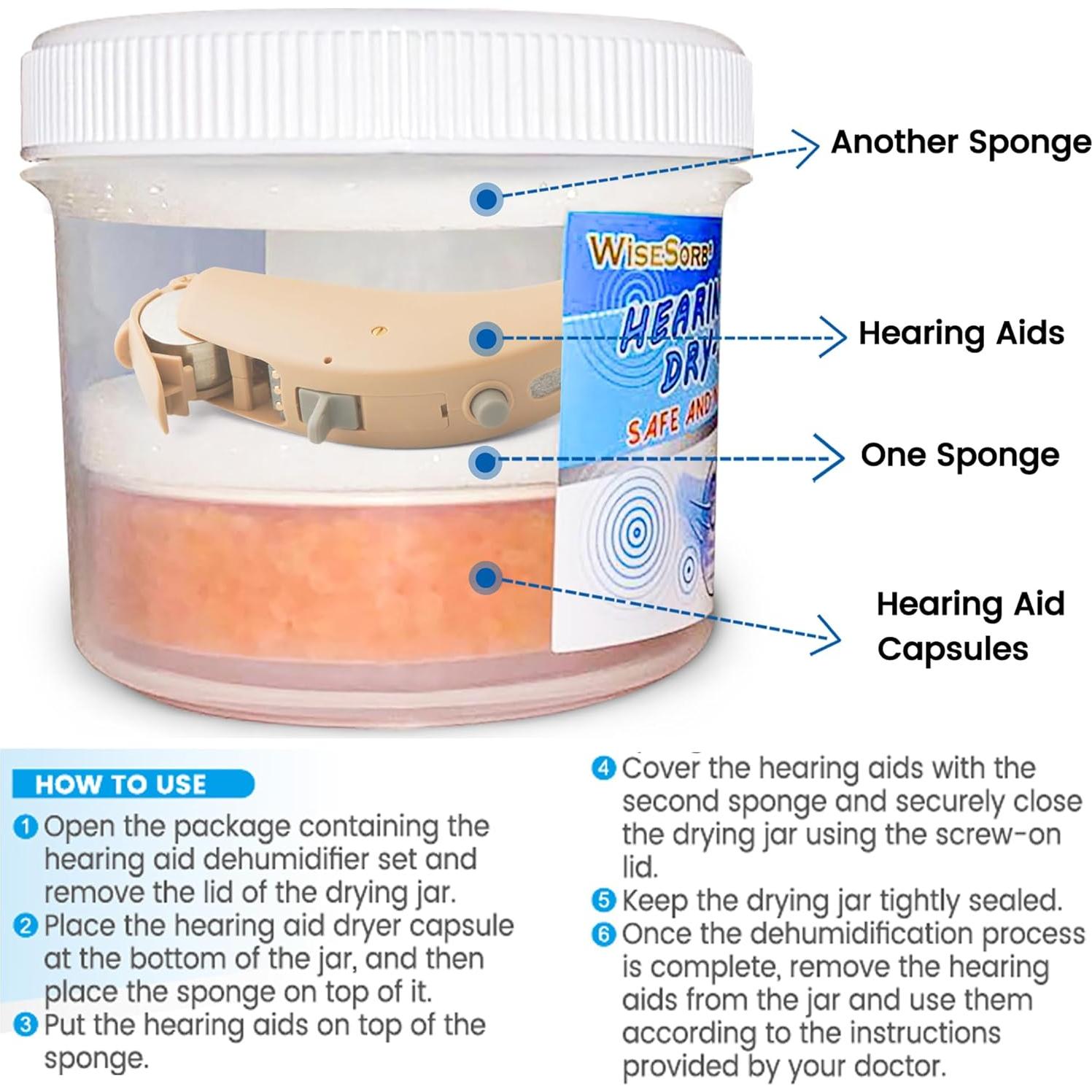 Secador y Deshumidificador de Audífonos Wisesorbent WS-HA01